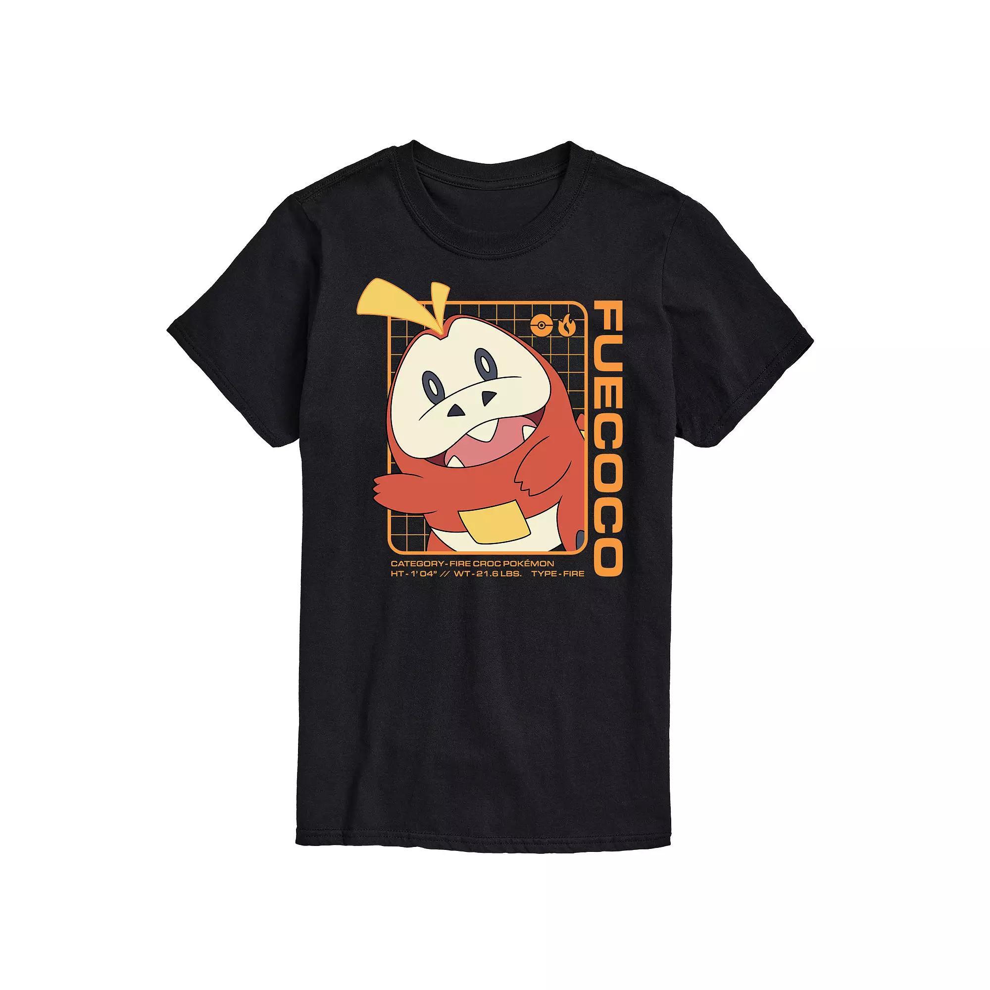 Men's Pokemon Fuecoco Stats Graphic Tee,  Product Image