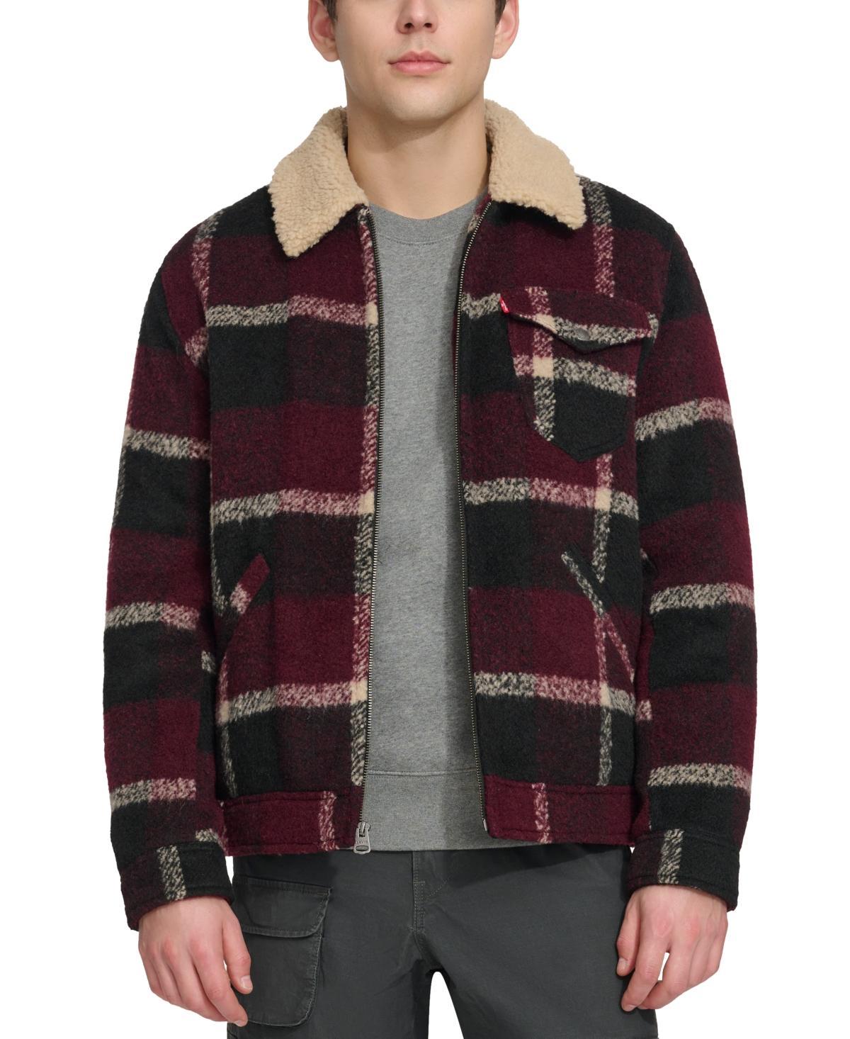 Mens Levis Wool Blended Depot Jacket with Sherpa Collar Product Image