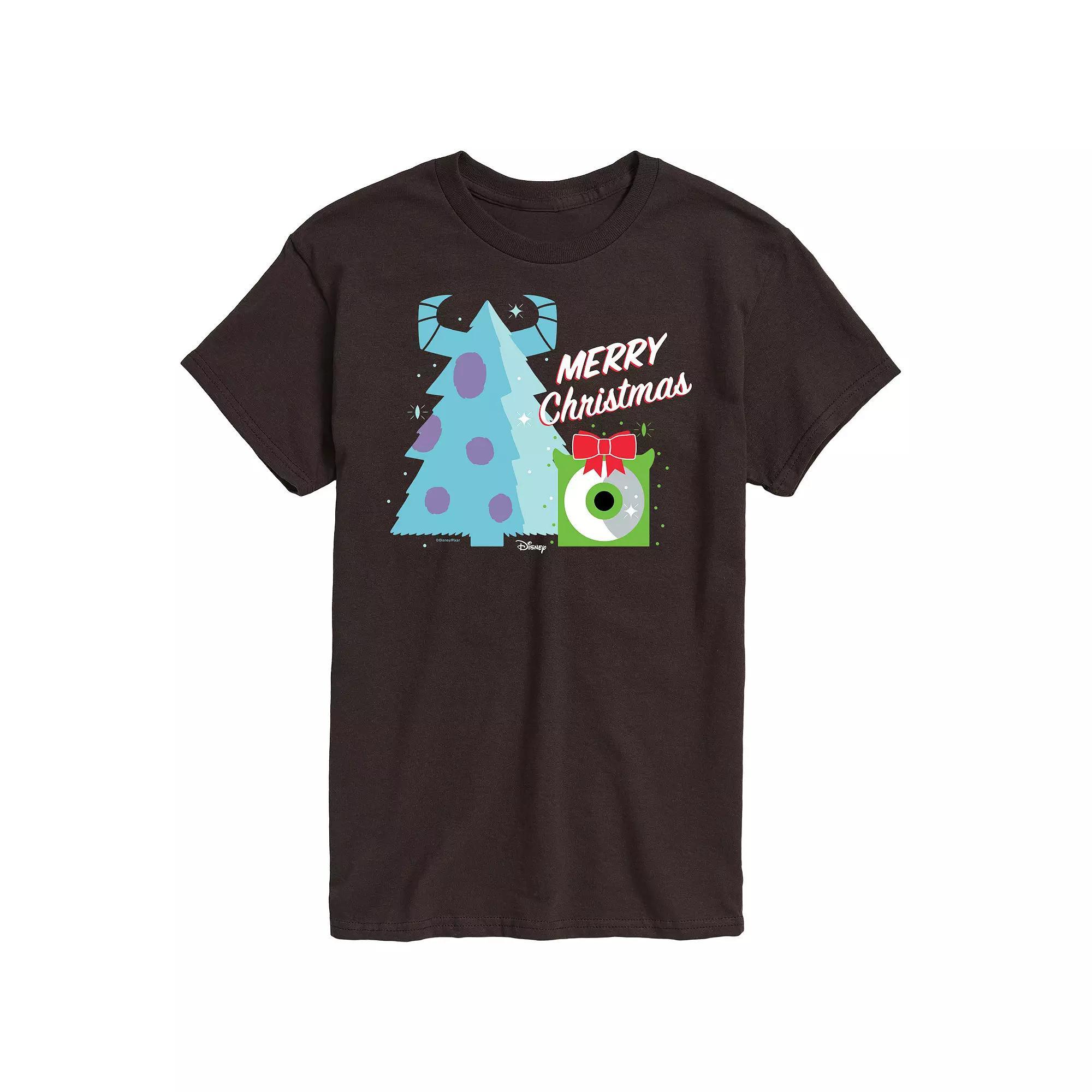 Disney's Monster Inc. Men's Merry Christmas, Size: Small, Dark Brown Product Image