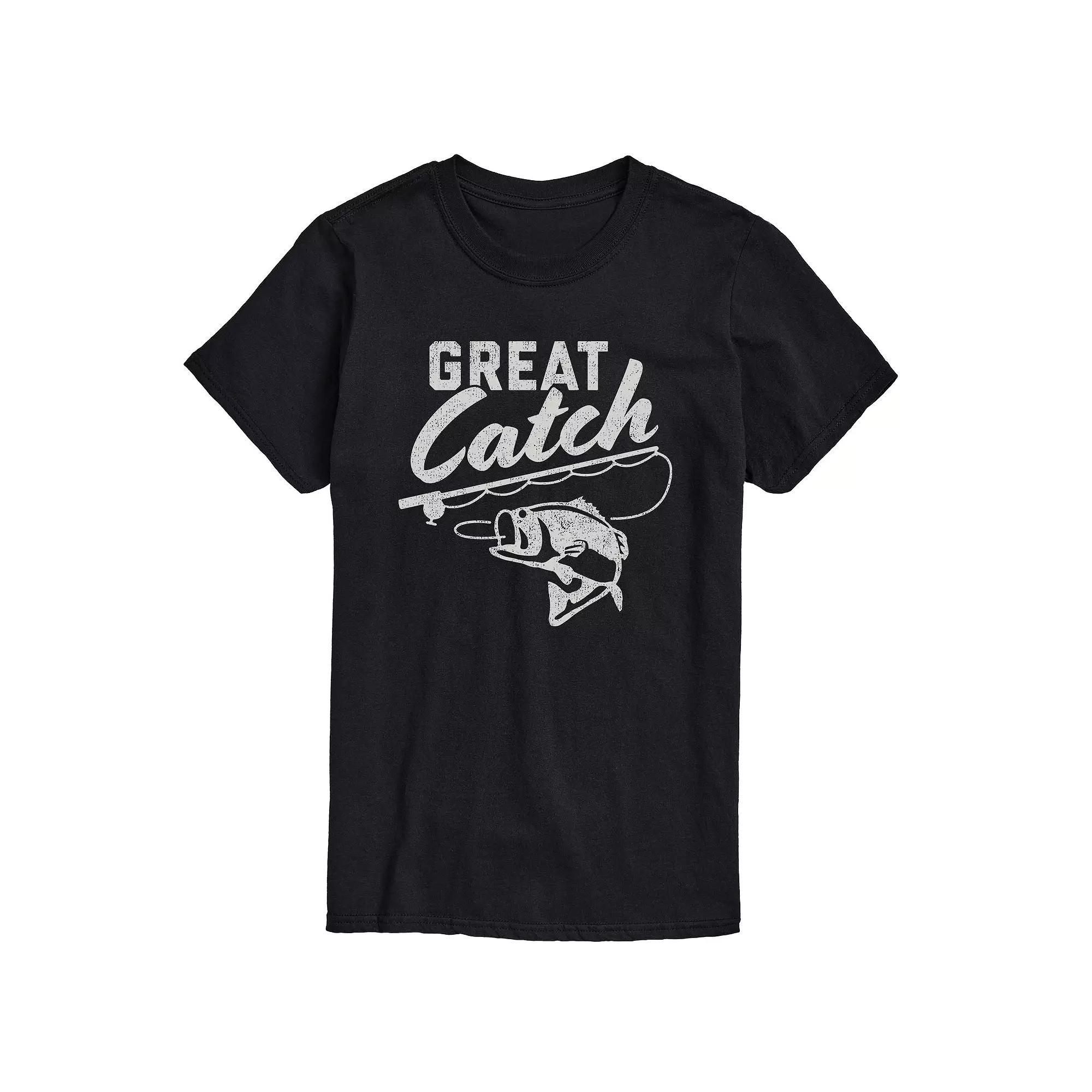 Big & Tall Great Catch Graphic Tee, Men's,  Product Image