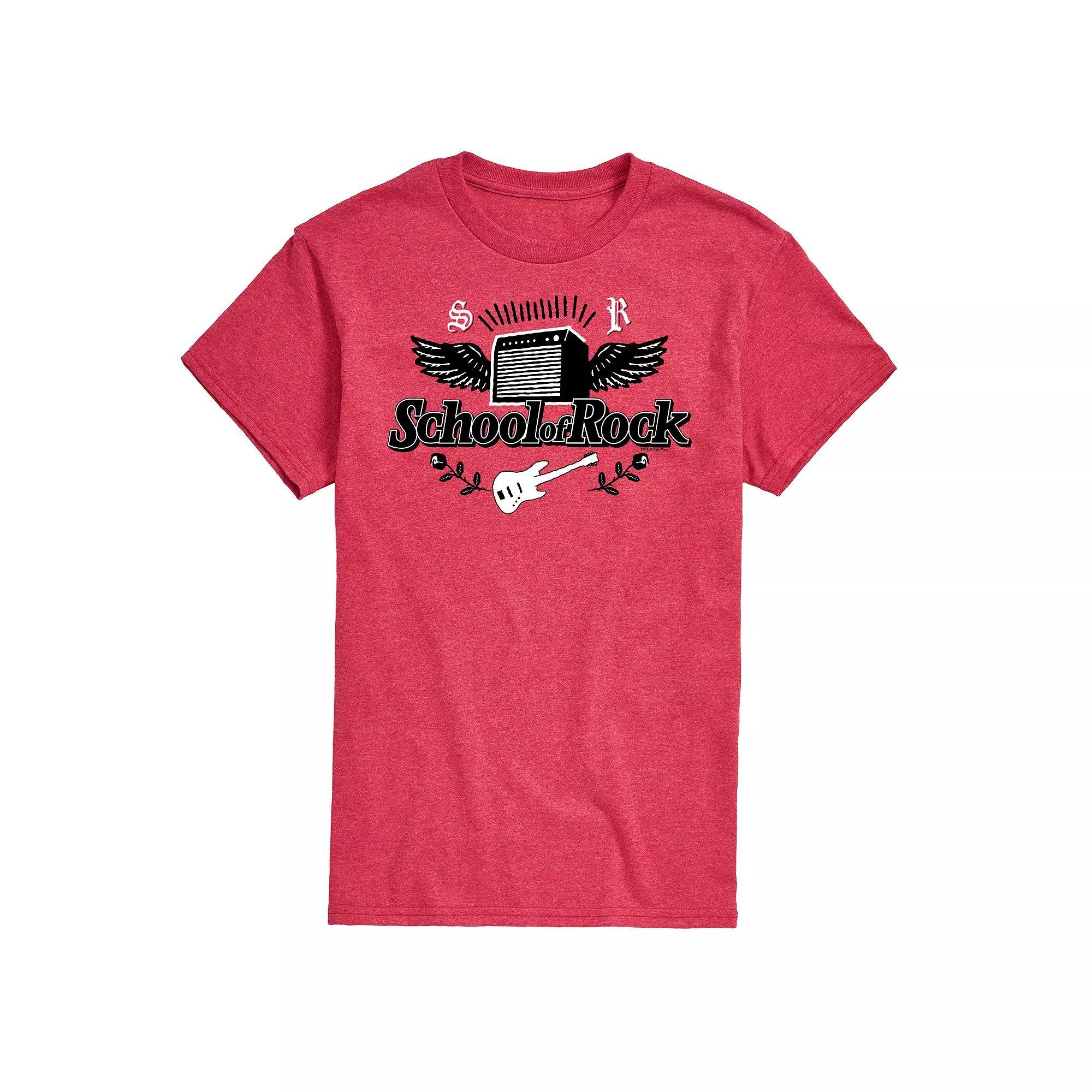 Men's School Of Rock Logo Graphic Tee, Size: XL, Red Product Image