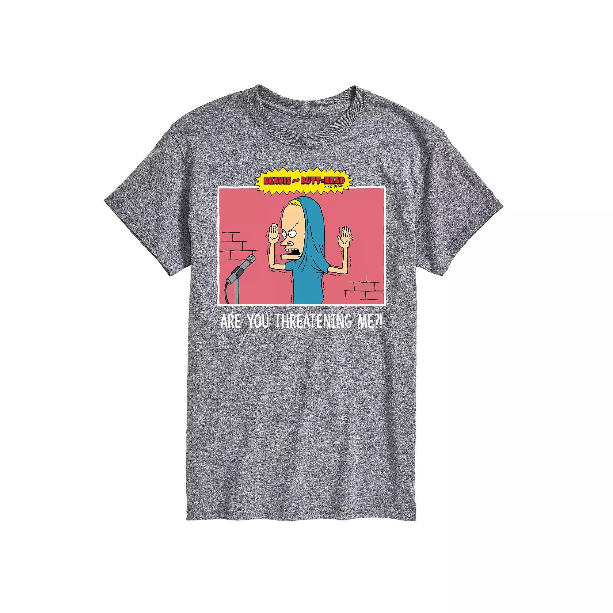 Men's Beavis And Butthead Threatening Me Tee,  Product Image