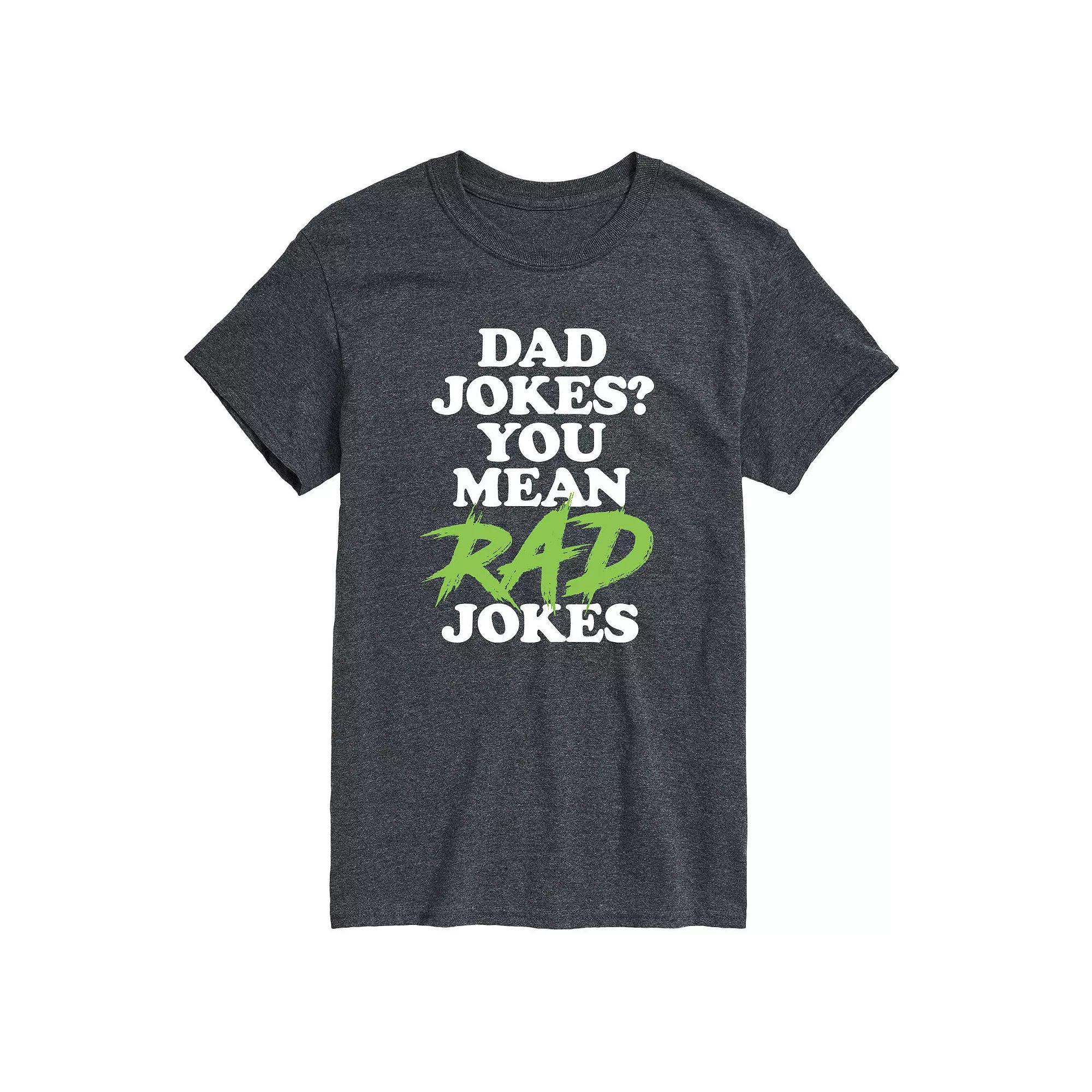 Men's Rad Dad Jokes Tee, Size: XL, Gray Product Image