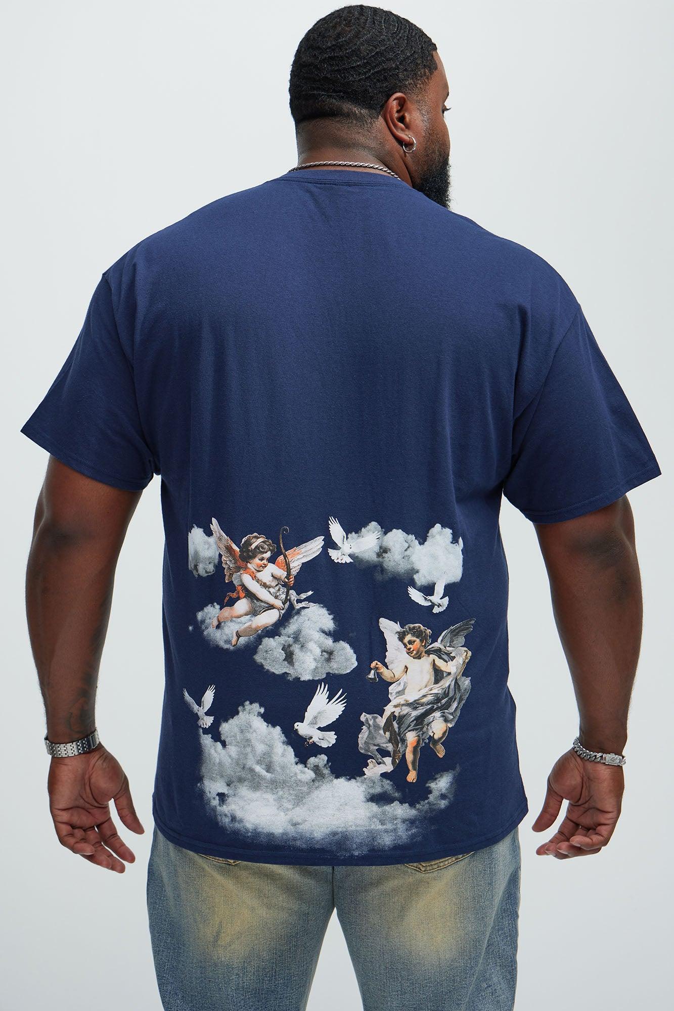 Angels In The Sky Short Sleeve Tee - Navy Product Image