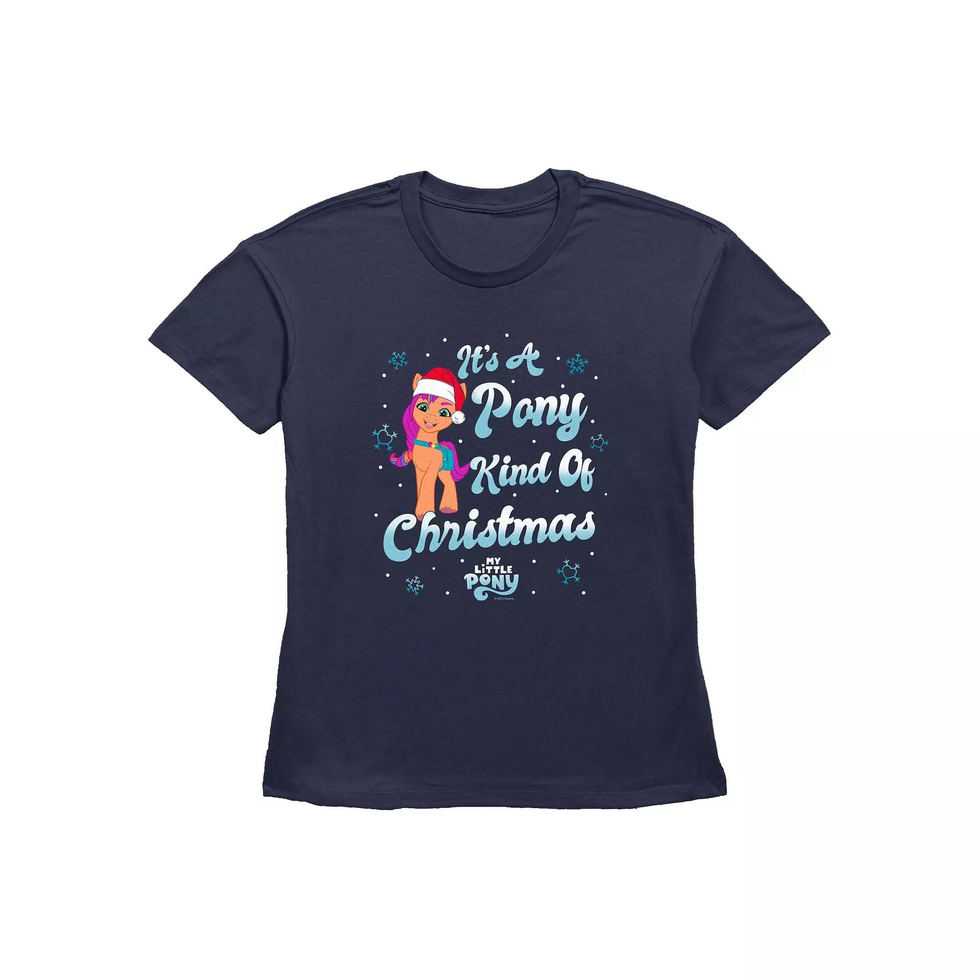 Women's My Little Pony Pinkie Pie It's A Pony Kind Of Christmas Graphic Tee,  Product Image