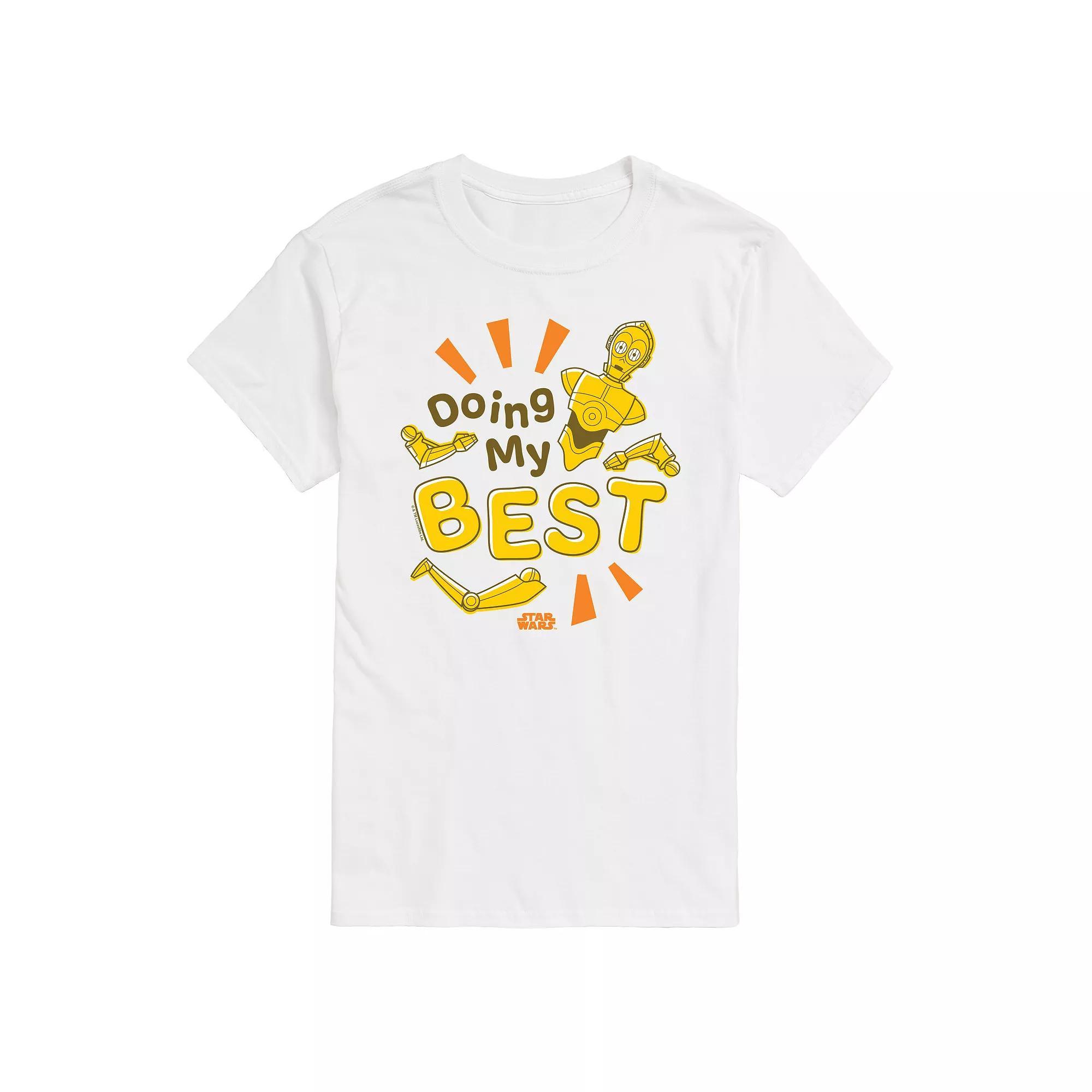 Big & Tall Star Wars C-3PO Doing My Best Graphic Tee, Men's,  Product Image