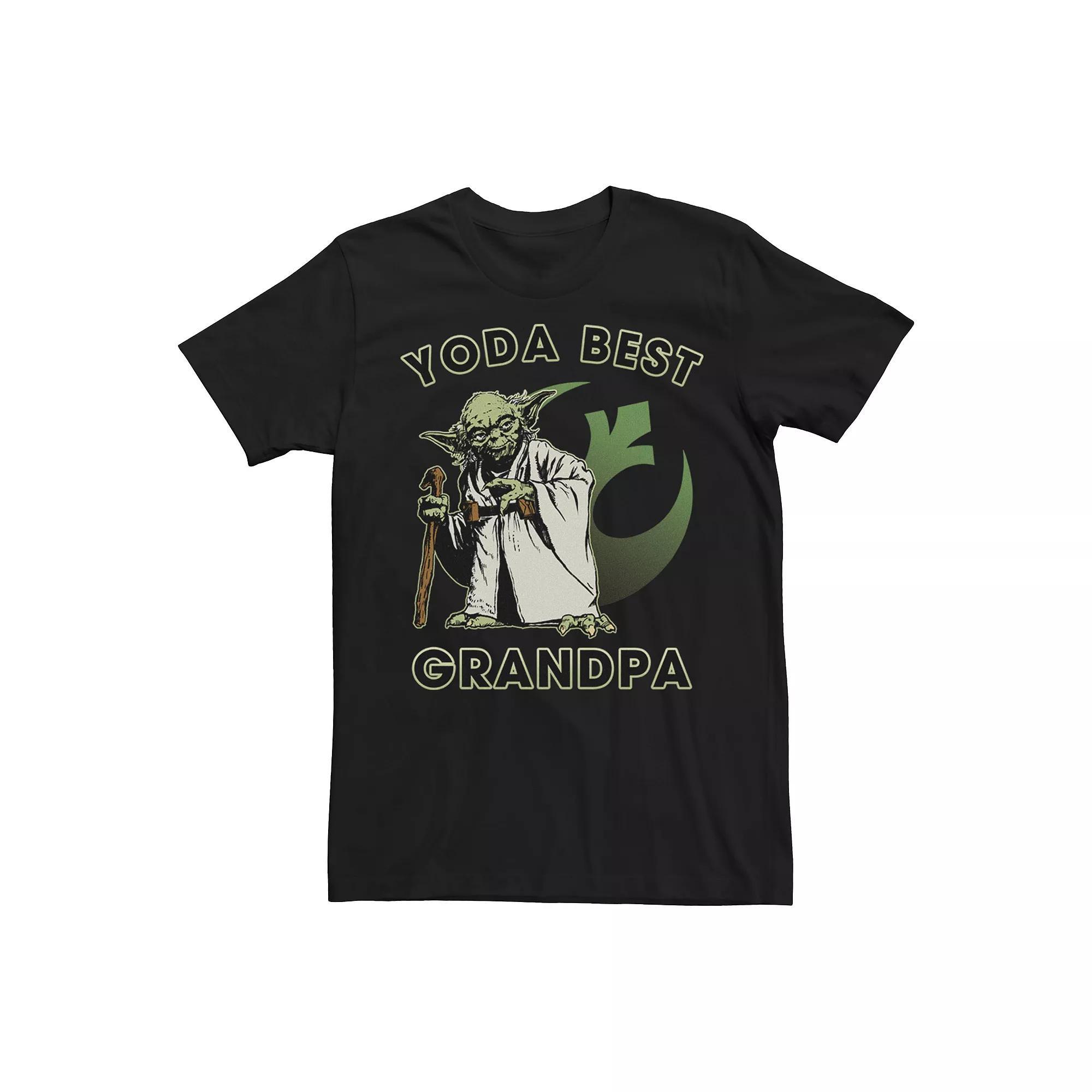 Men's Star Wars Yoda Best Grandpa Graphic Tee,  Product Image