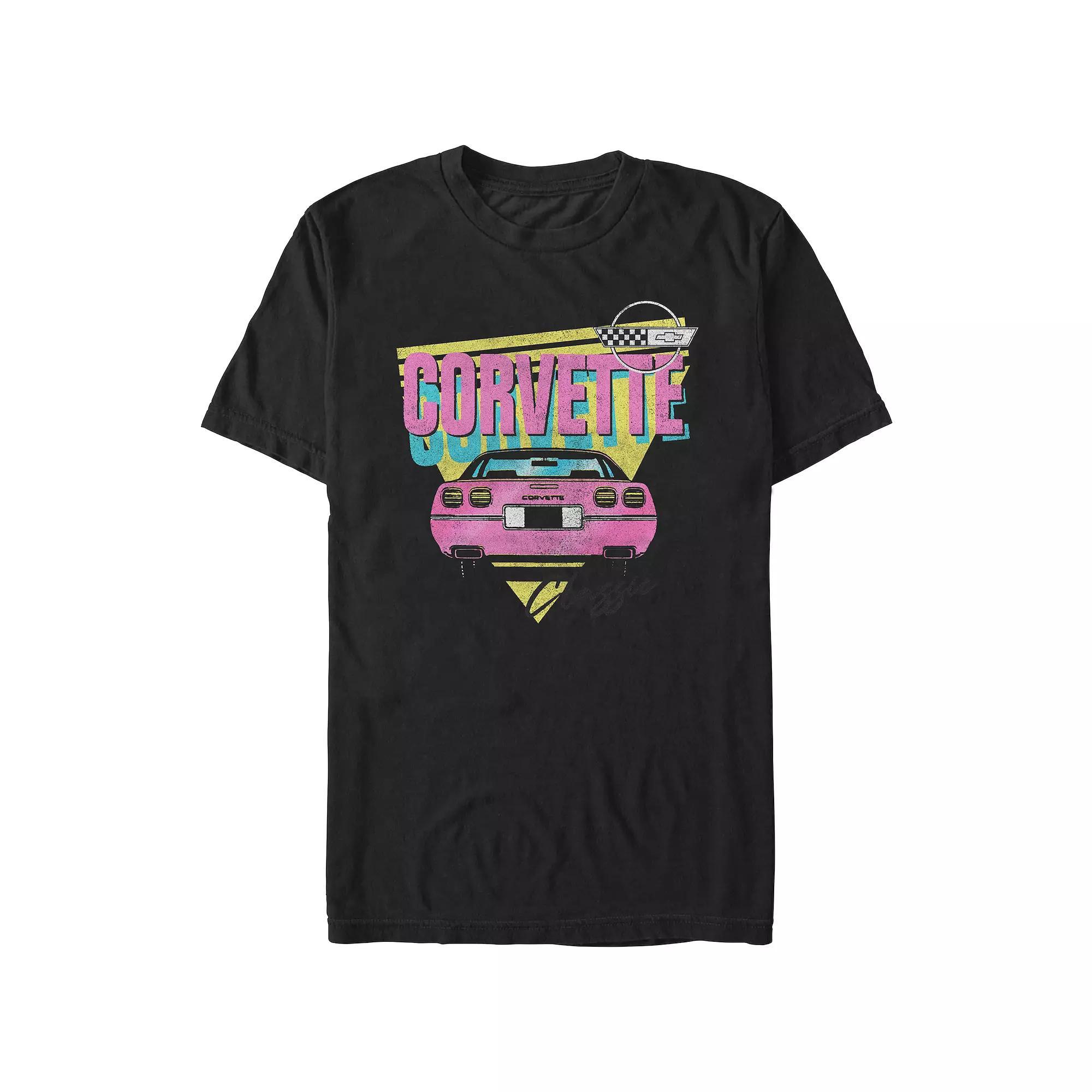 Men's Corvette Pop Colors Graphic Tee,  Product Image
