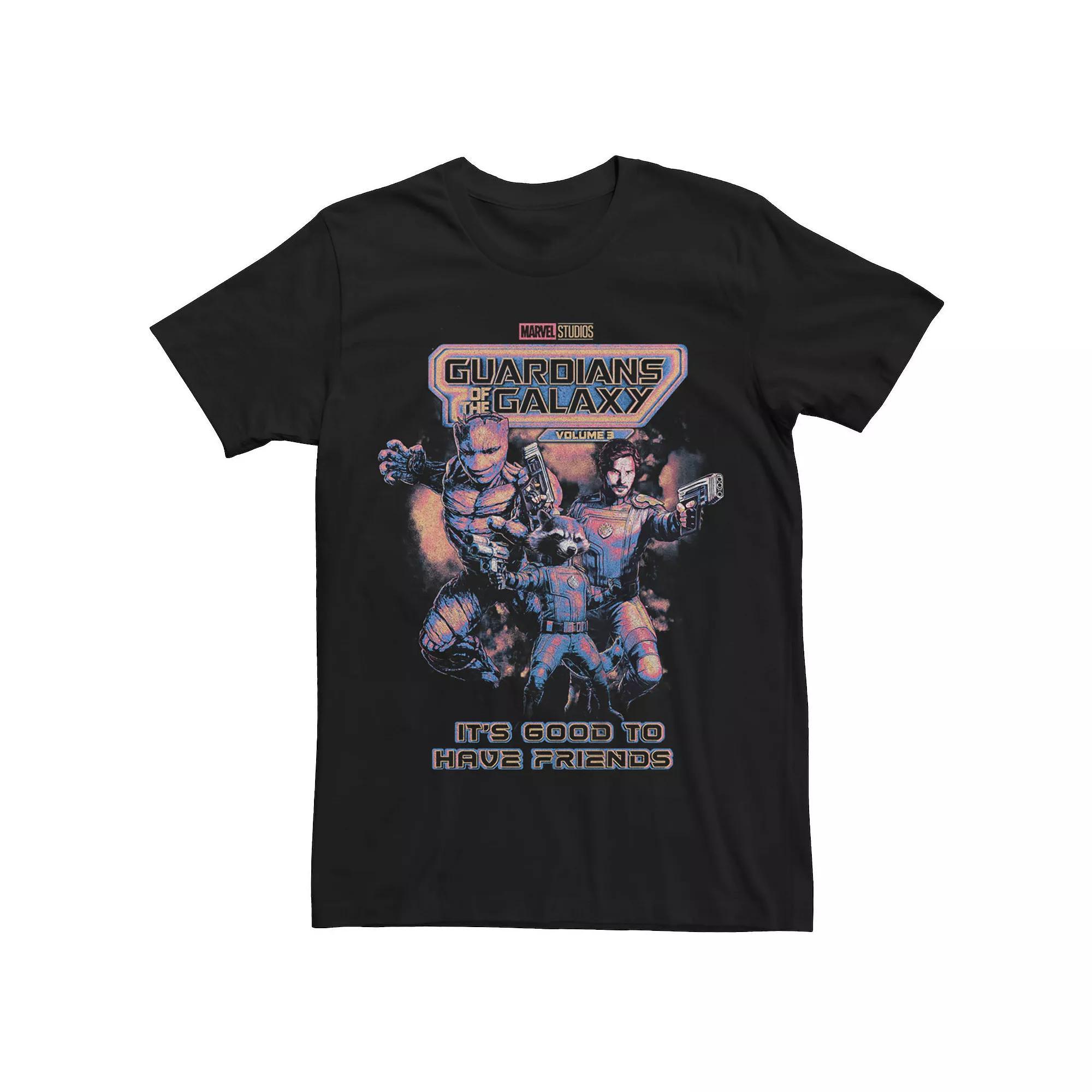 Men's Marvel Guardians Of The Galaxy Good To Have Friends Graphic Tee, Size: XL, Black Product Image