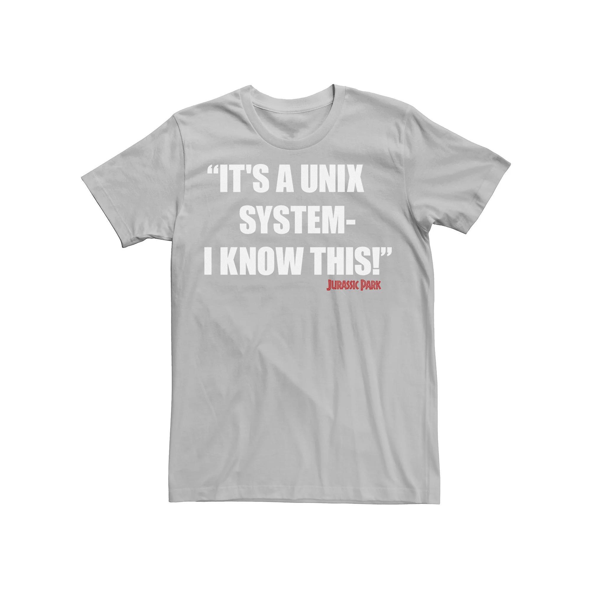 Men's Jurassic Park It's A Unix System Tee,  Product Image