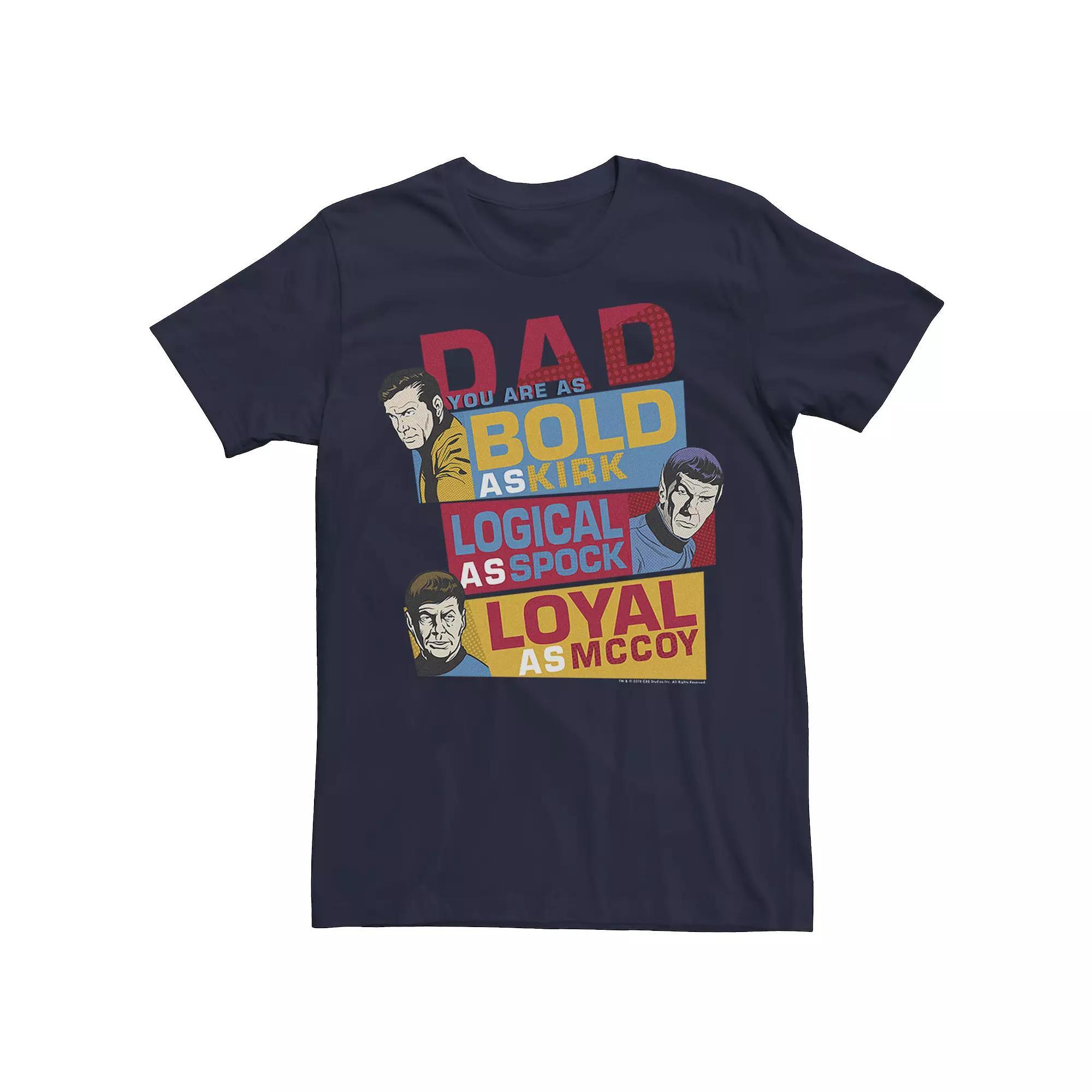 Big & Tall Star Trek Original Series Dad You Are Bold Tee, Men's,  Product Image