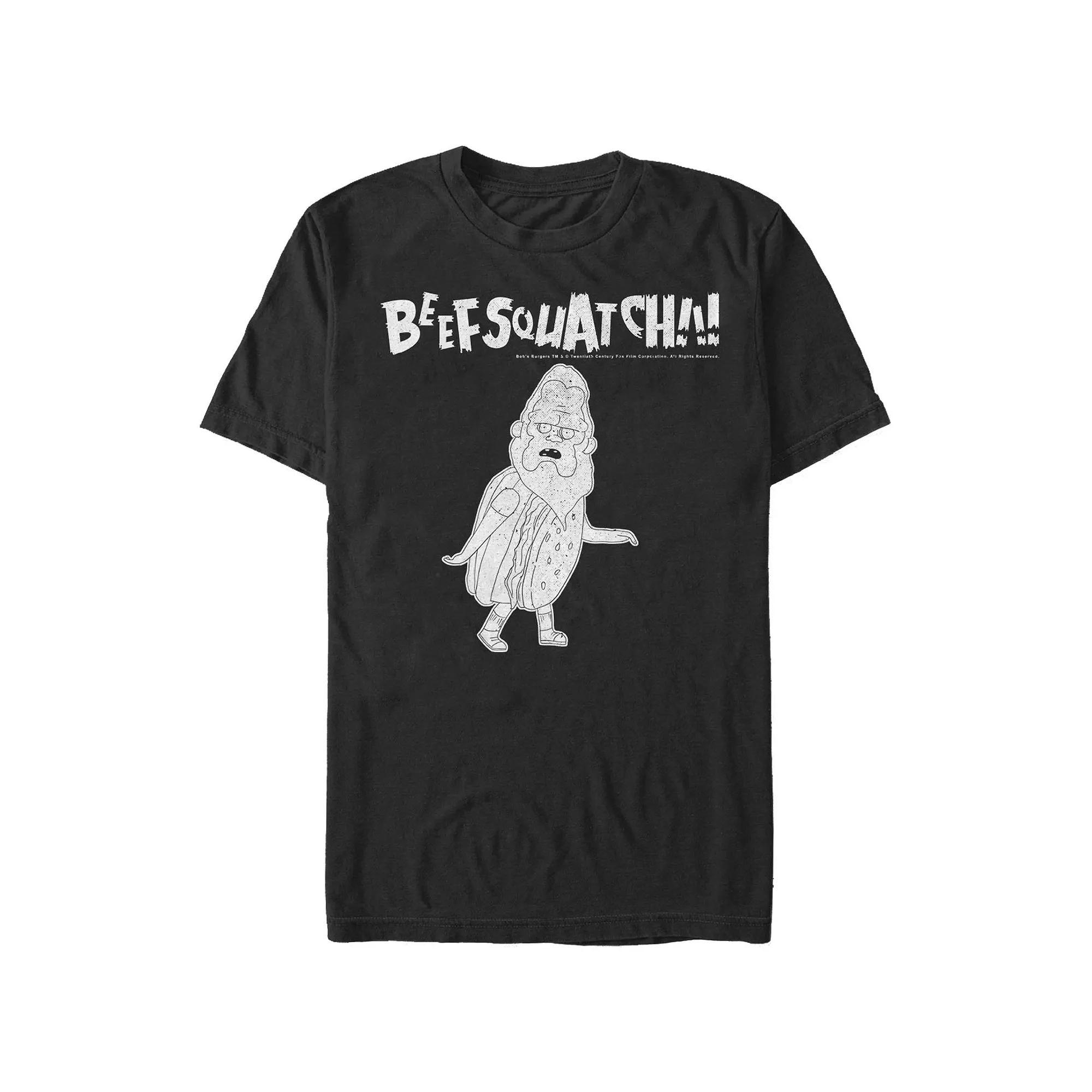 Men's Bob's Burgers Beefsquatch Graphic Tee, Size: XL, Black Product Image