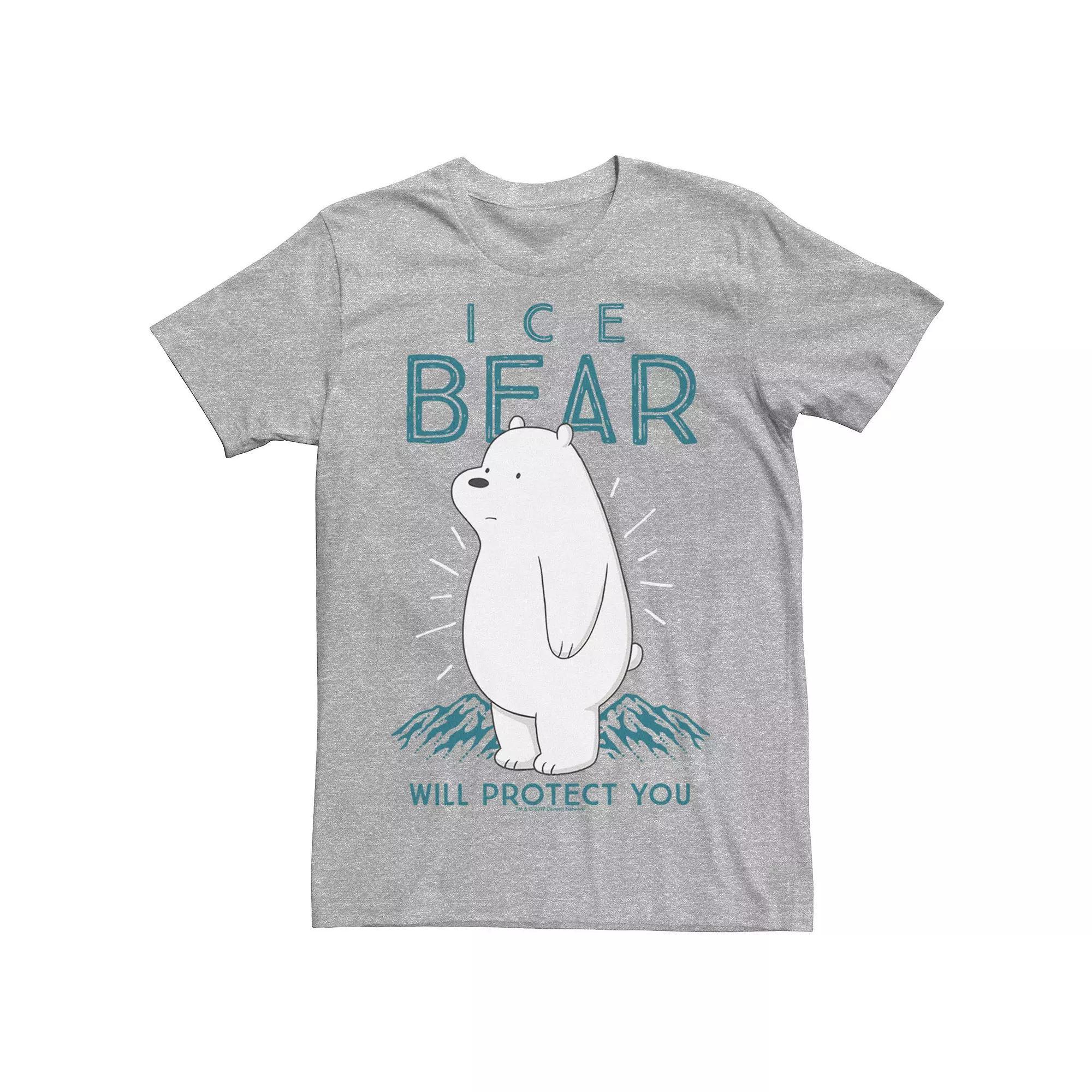 Men's Cartoon Network We Bare Bears Ice Bear Will Protect You Tee,  Product Image