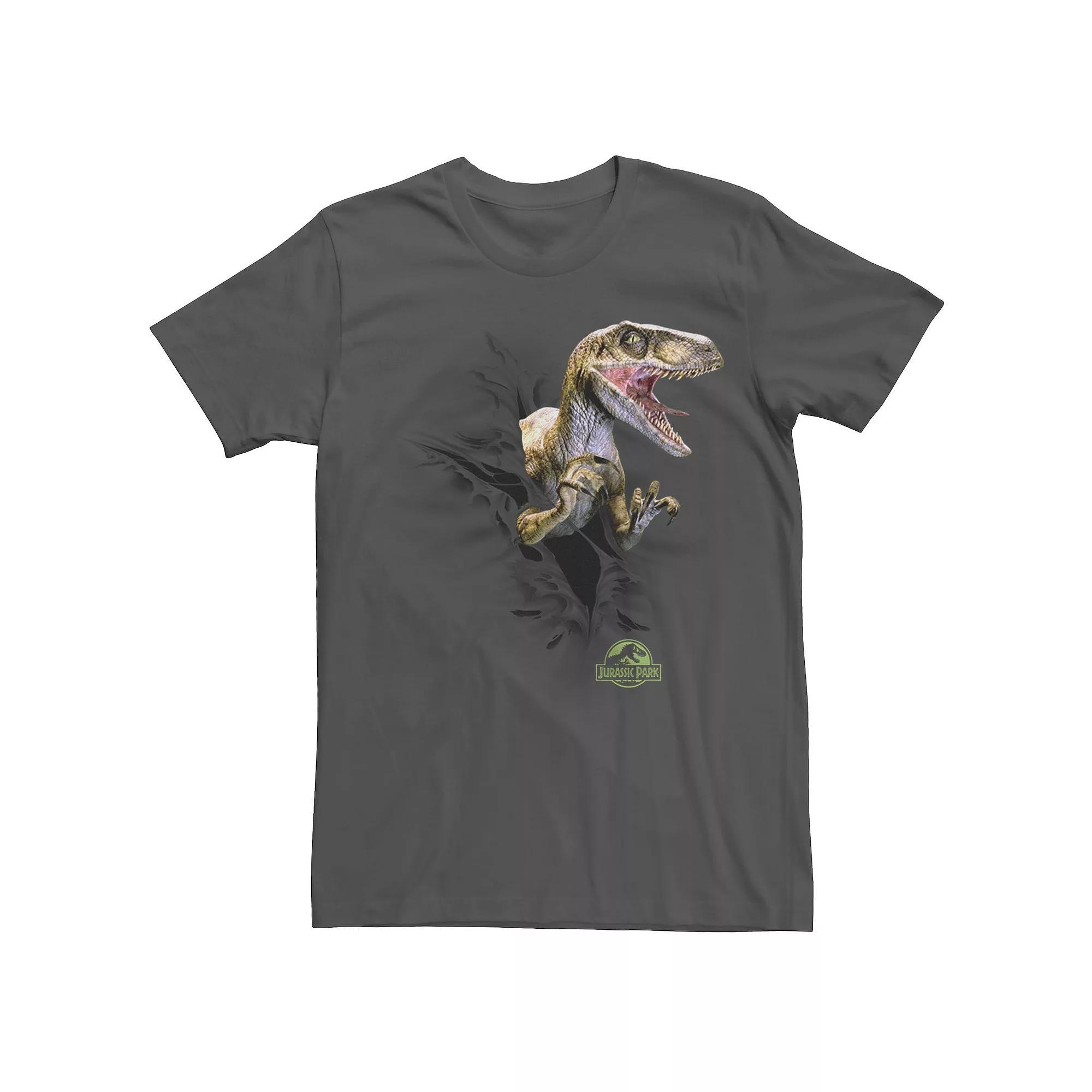 Men's Jurassic Park Ripping Velociraptor Graphic Tee,  Product Image