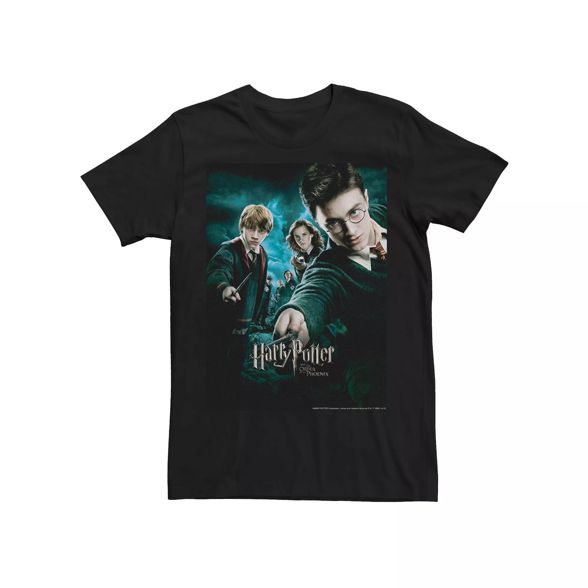 Men's Order of The Phoenix Wands Drawn Movie Poster Tee,  Product Image