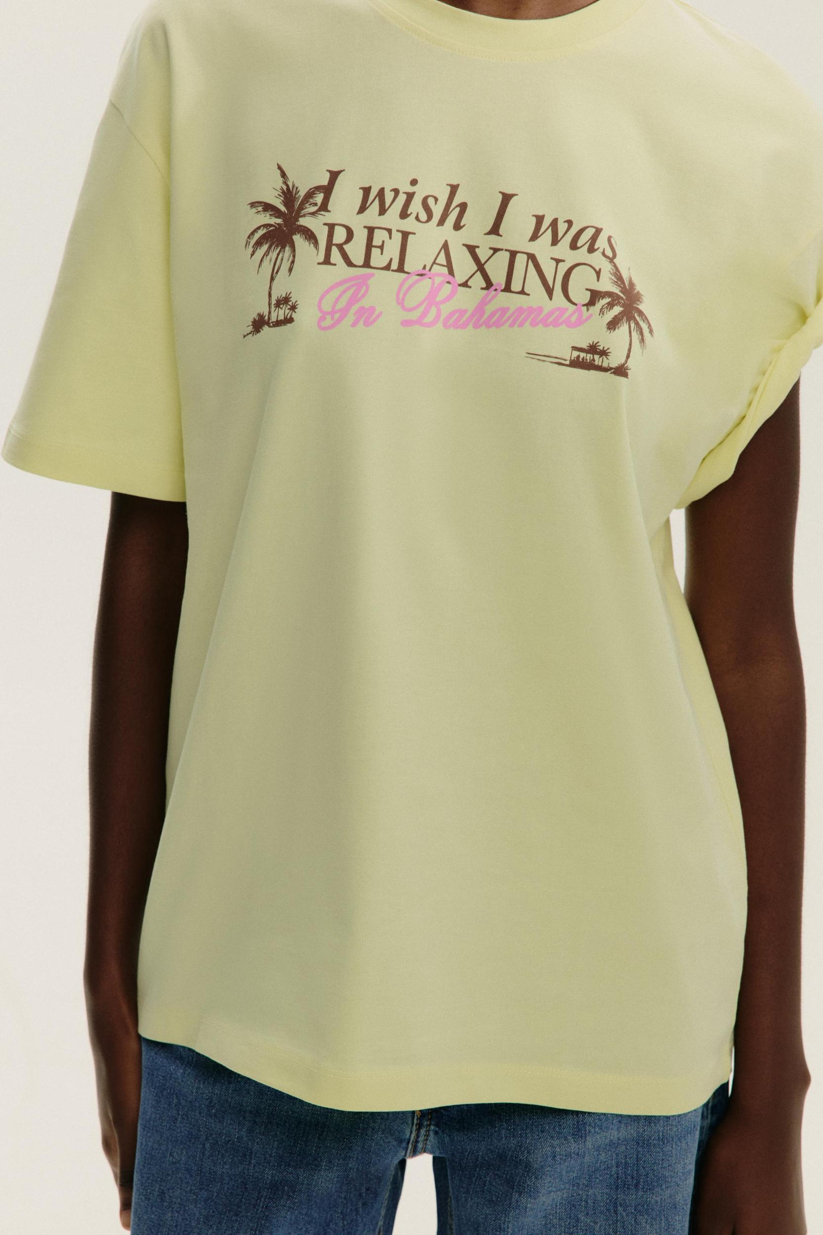 TEXT PRINT T-SHIRT Product Image