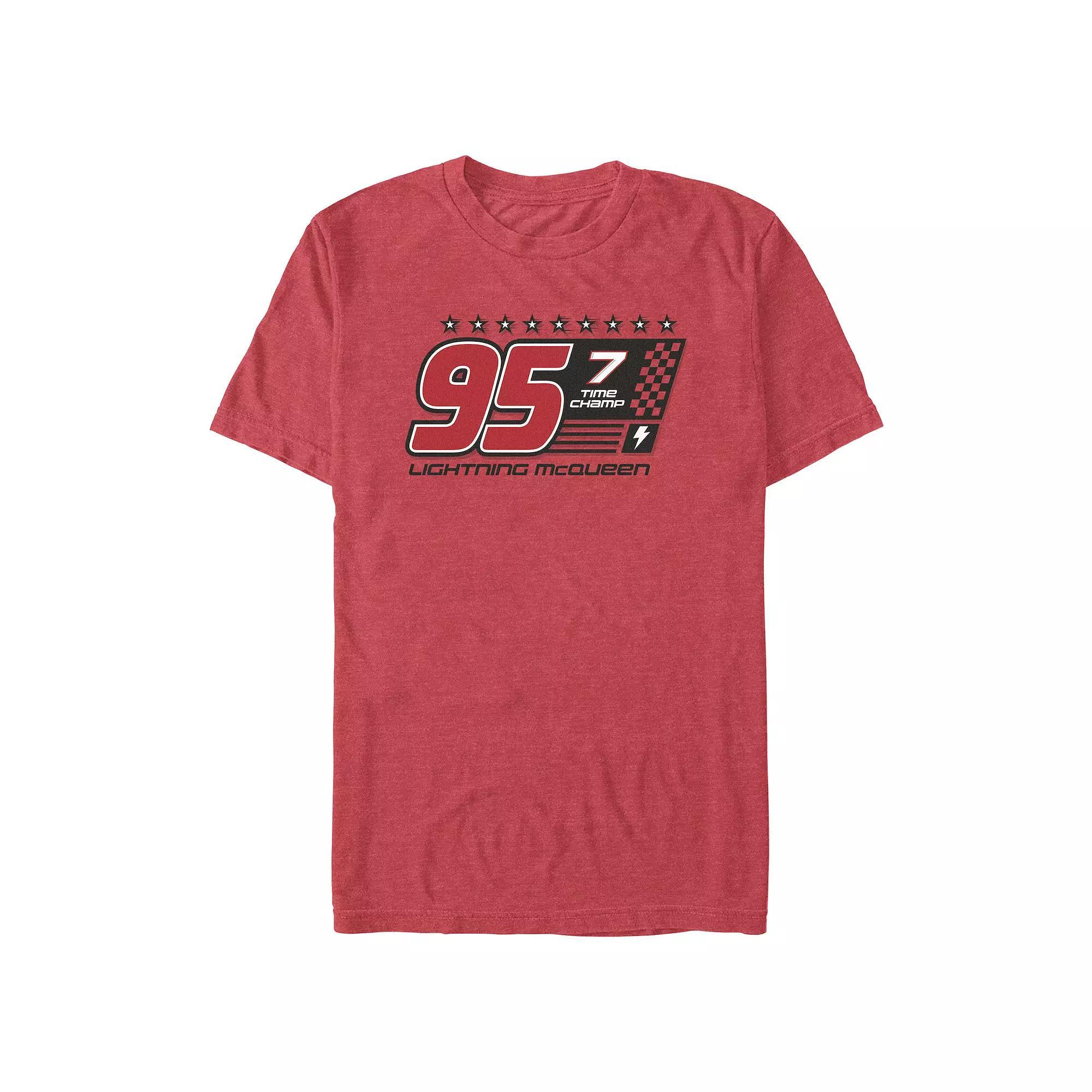 Disney / Pixar's Cars Lightning McQueen 7 Time Champ Men's Graphic Tee,  Product Image