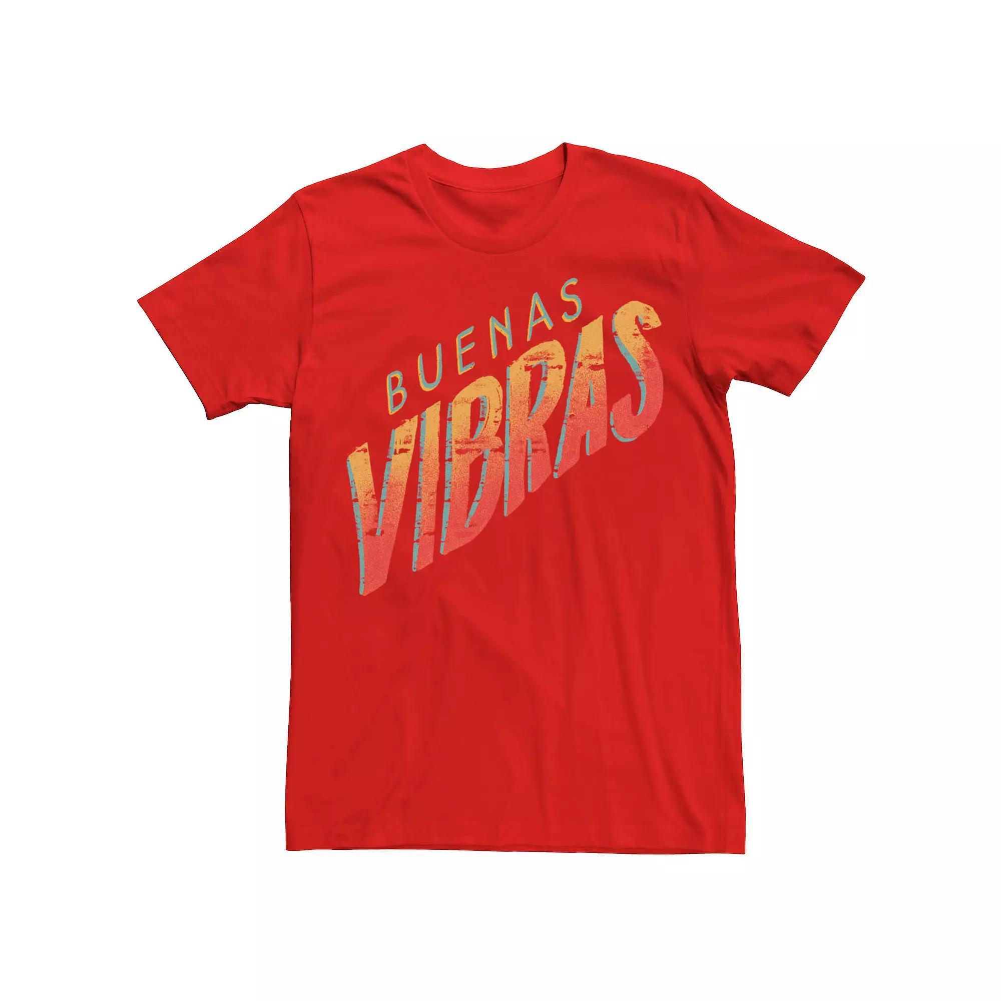Men's Gonzales Buenas Vibras Orange Hue Text Tee,  Product Image