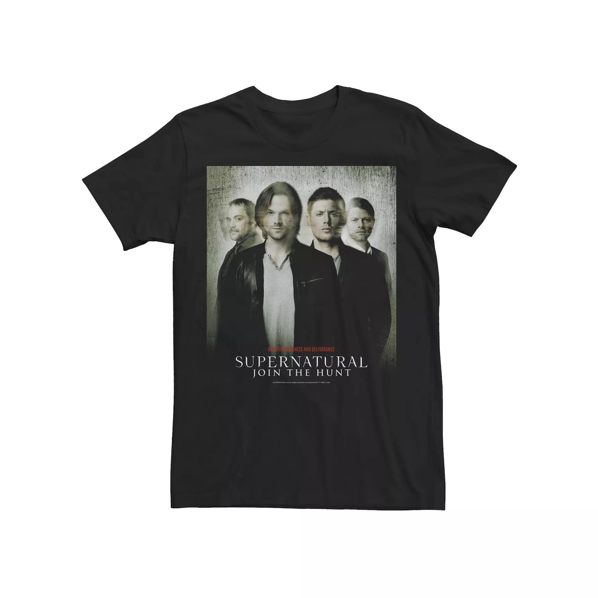 Men's Supernatural Join The Hunt Group Shot Poster Tee,  Product Image