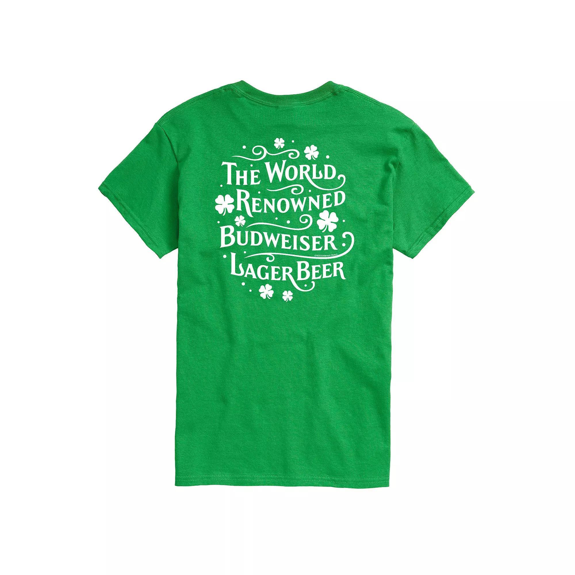 Big & Tall Budweiser World Renowned Clover Graphic Tee, Men's,  Product Image