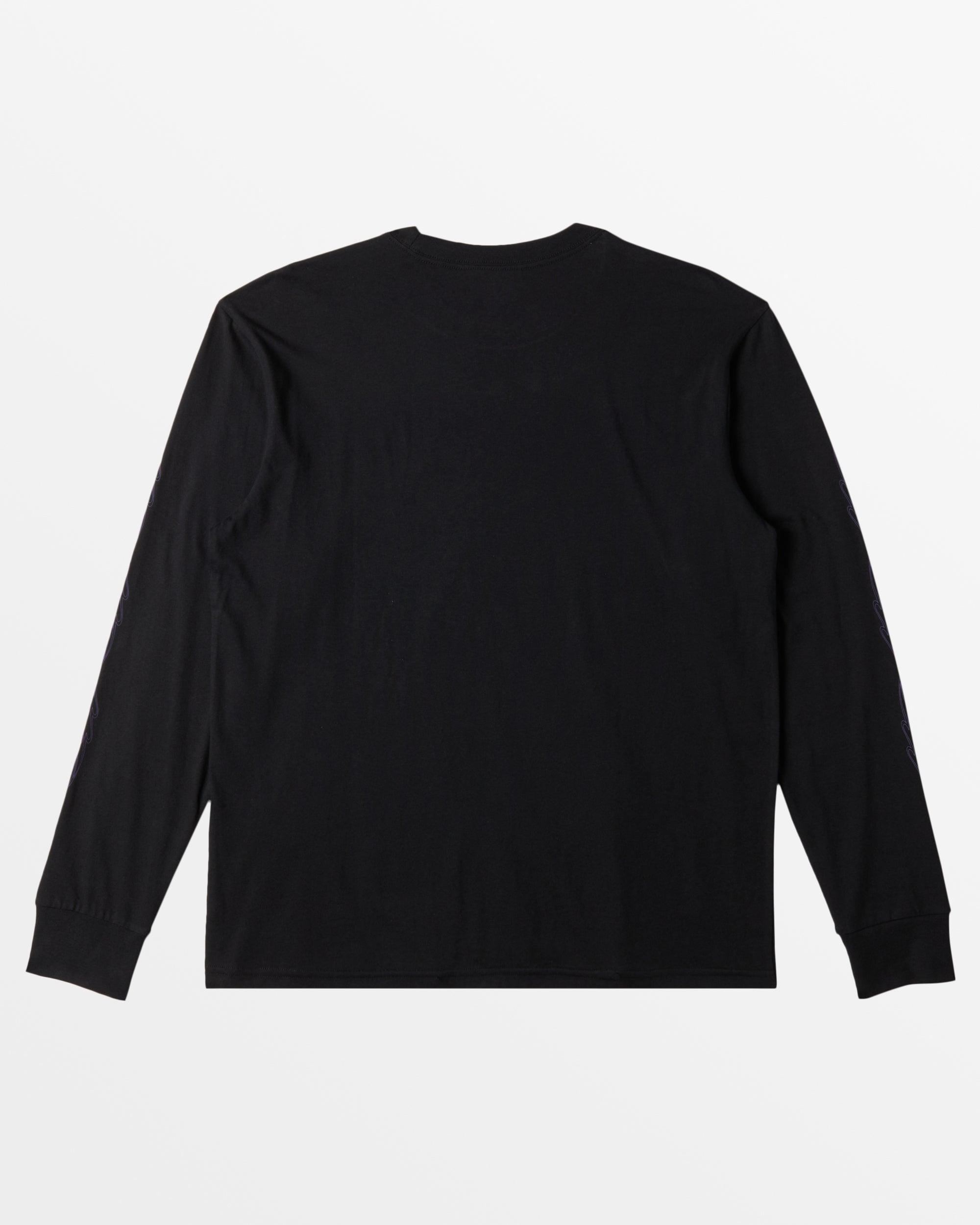 Spear Wave Long Sleeve T-Shirt - Black Male Product Image