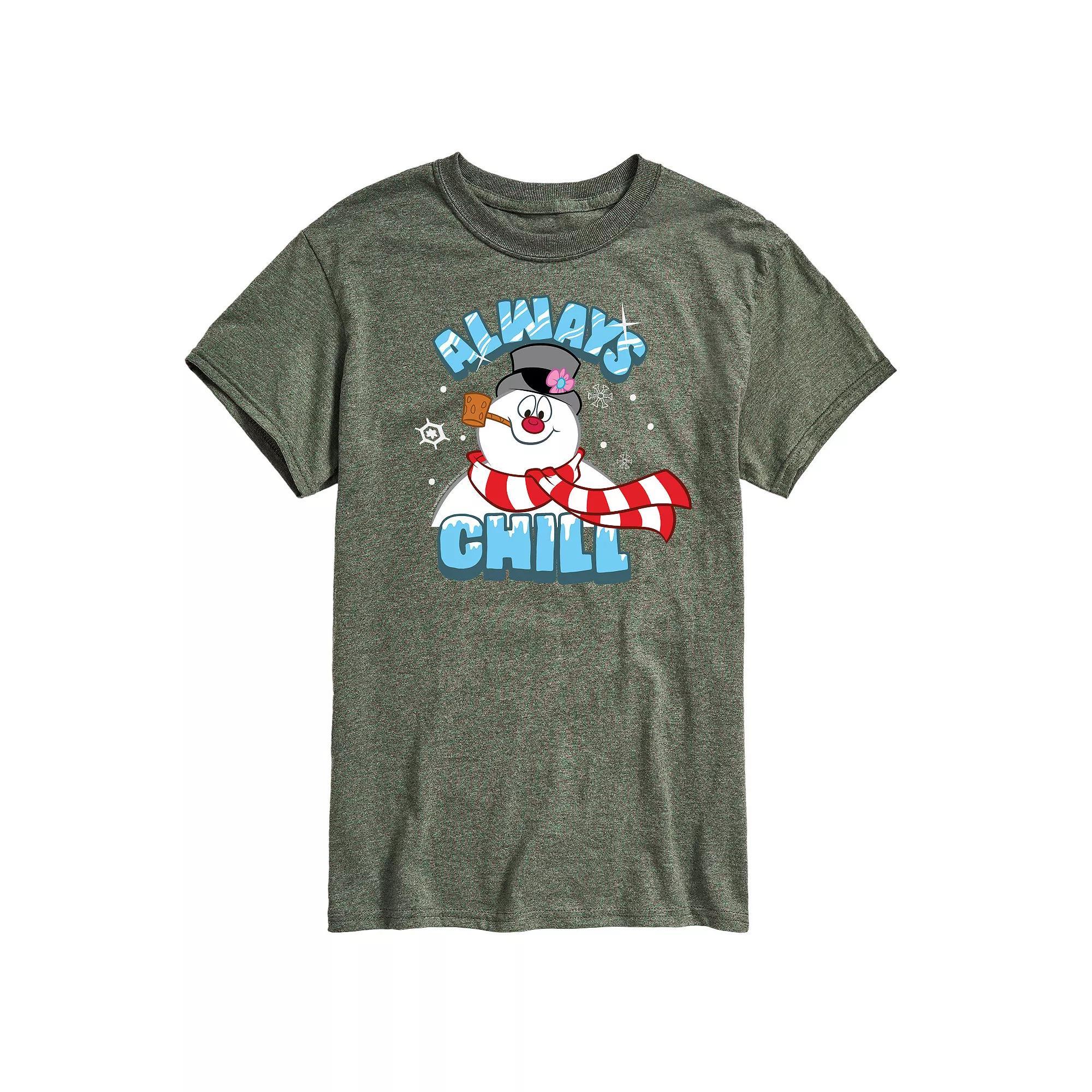 Big & Tall Frosty The Snowman Frosty Always Chill Graphic Tee, Men's, Size: 3XL Tall, Blue Product Image