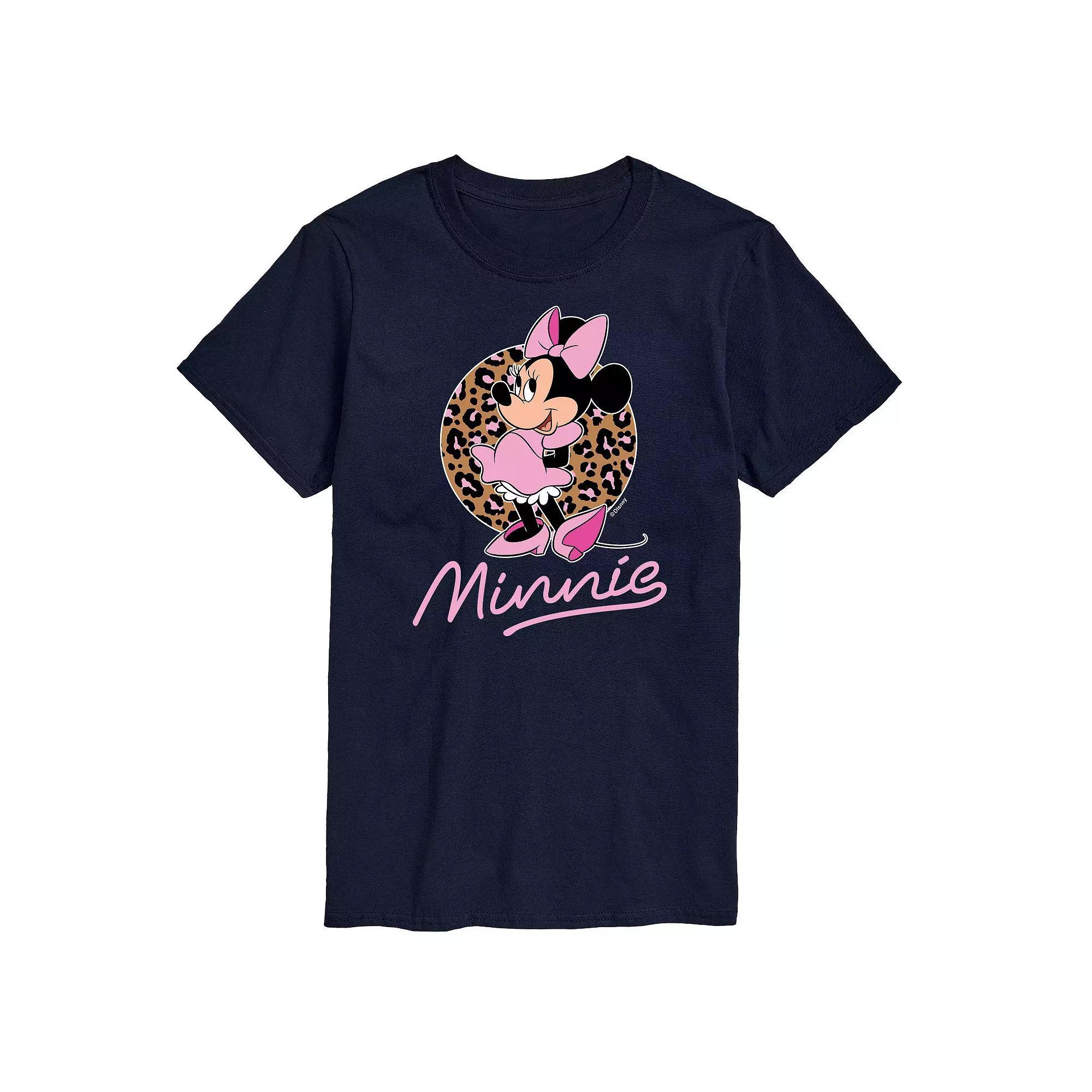 Disney's Minnie Mouse Big & Tall Leopard Graphic Tee, Men's,  Product Image