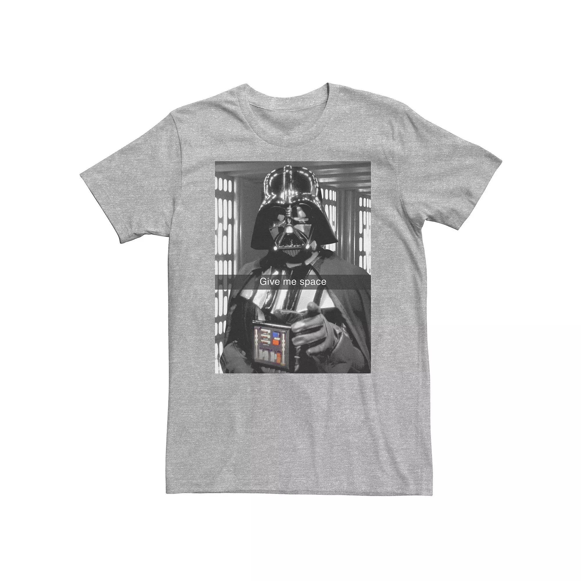 Big & Tall Star Wars Vader Give Me Space Photo Tee, Men's, Size: 4XL Tall, Athletic Grey Product Image