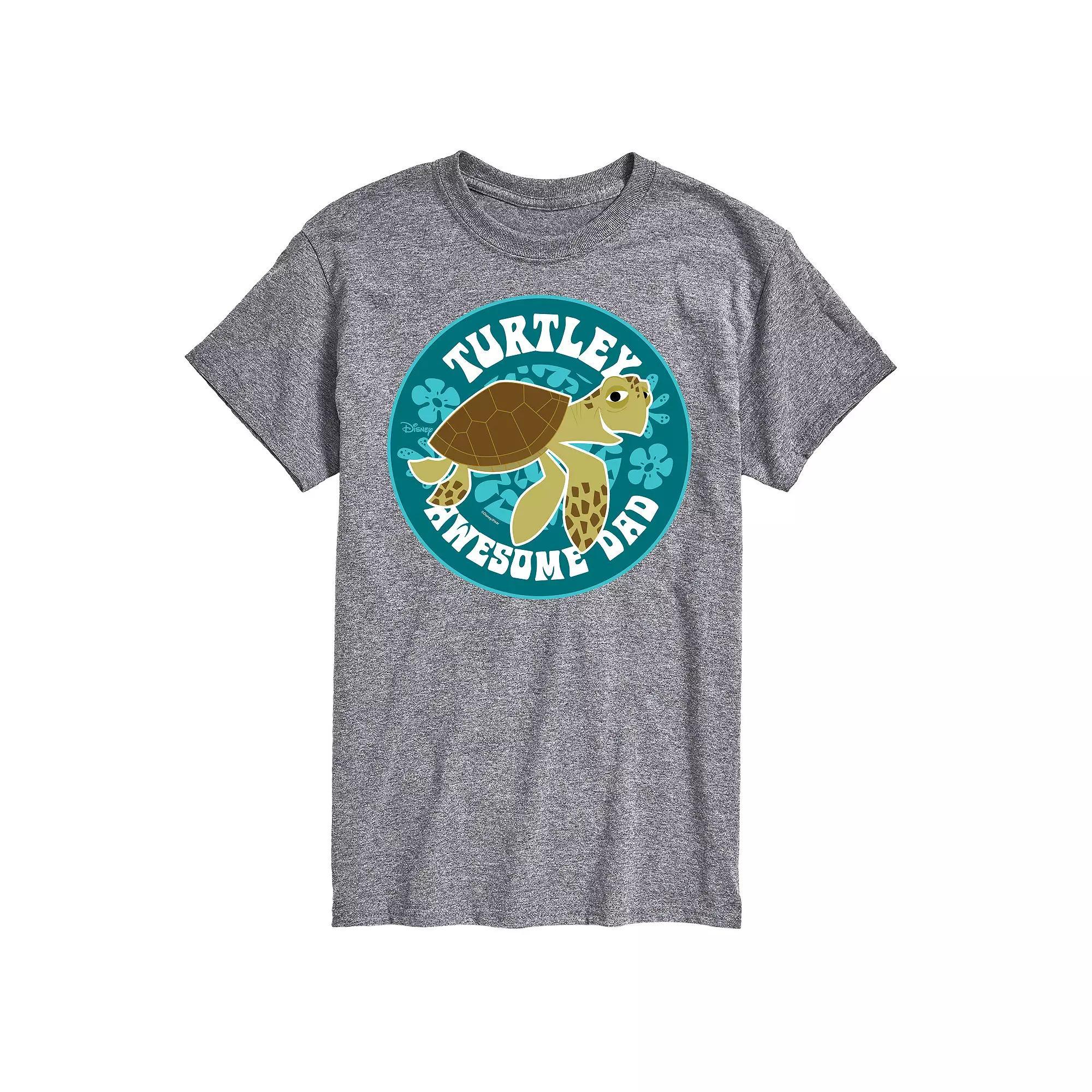 Disney/Pixar Finding Nemo Men's Turtley Awesome Dad Graphic Tee,  Product Image
