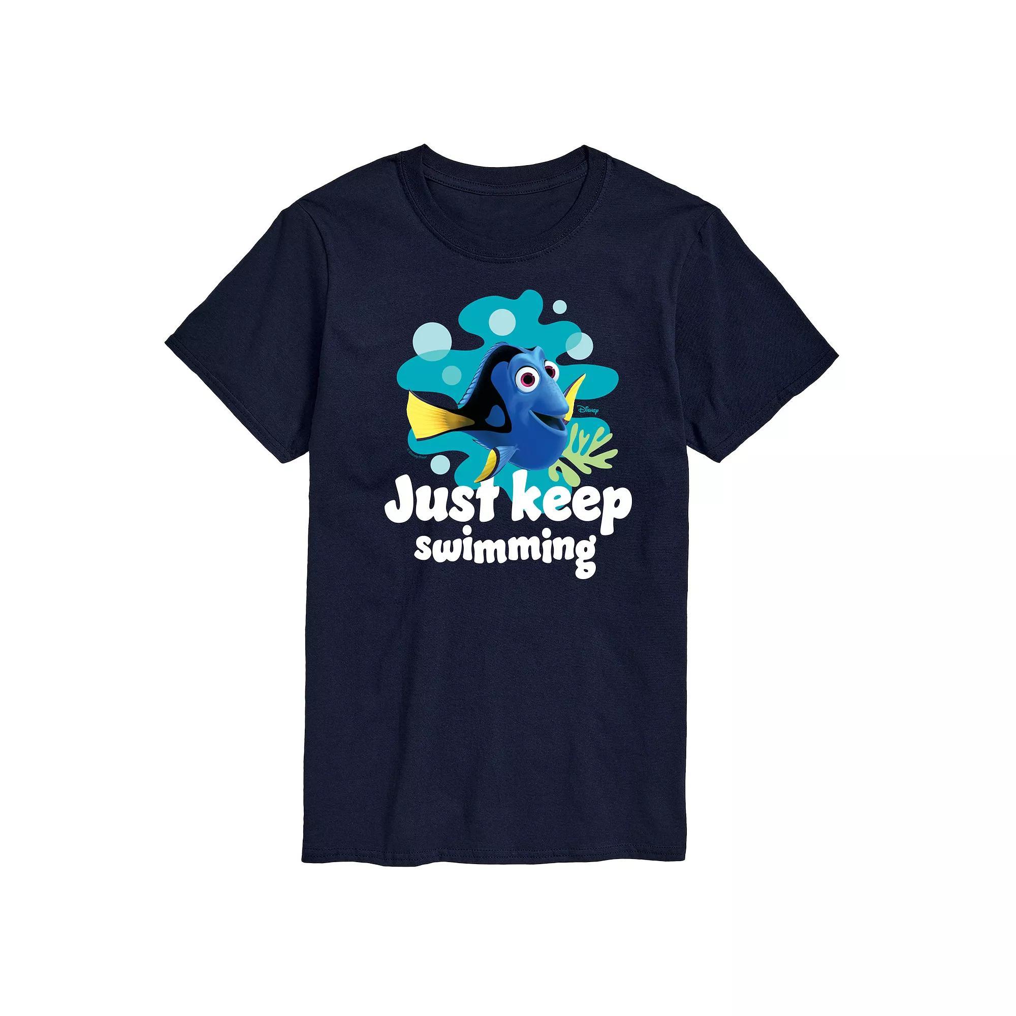 Disney / Pixar's Finding Nemo Dory Men's Just Keep Swimming Graphic Tee,  Product Image
