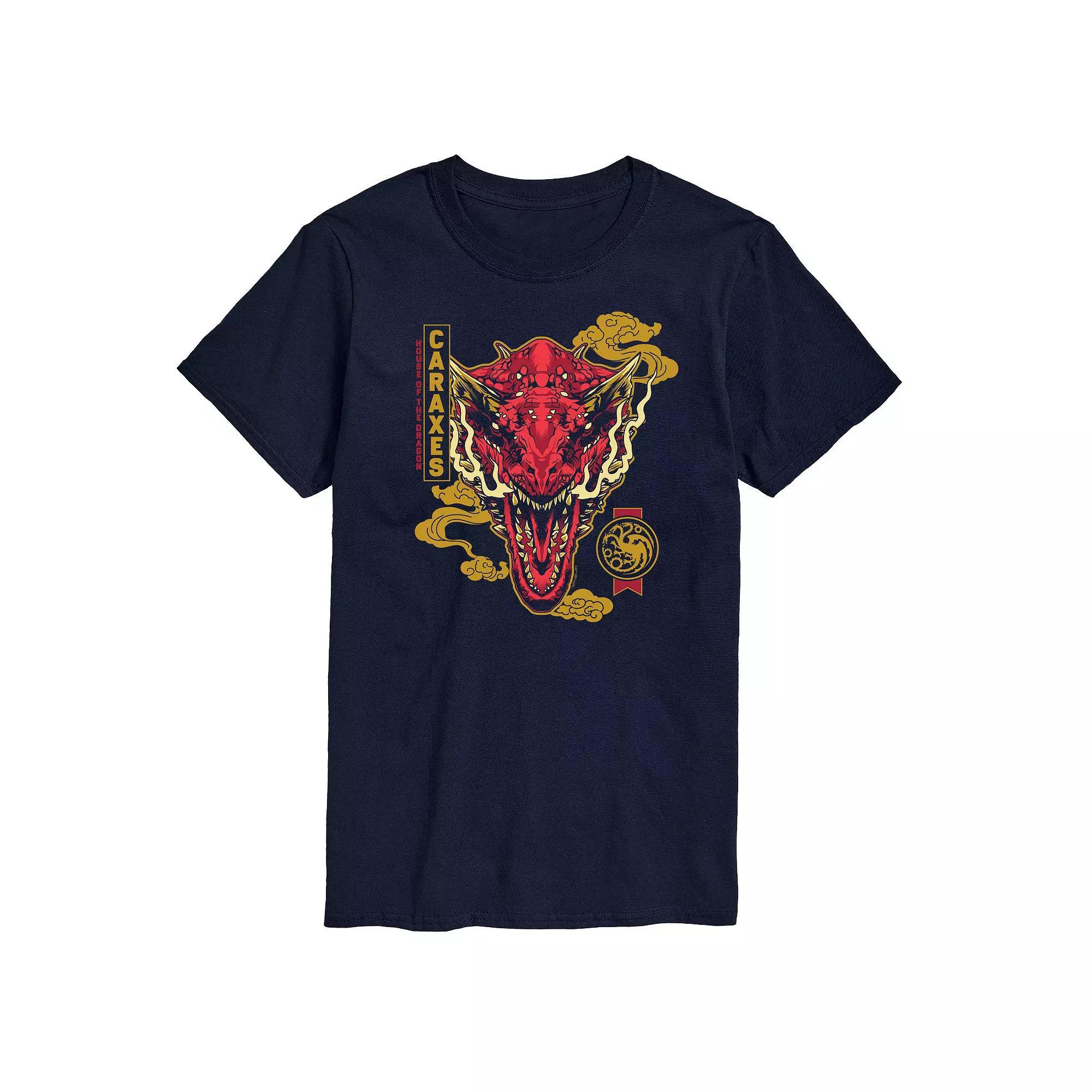 Men's House Of Dragon Caraxes Badge Graphic Tee, Size: Large, Blue Product Image