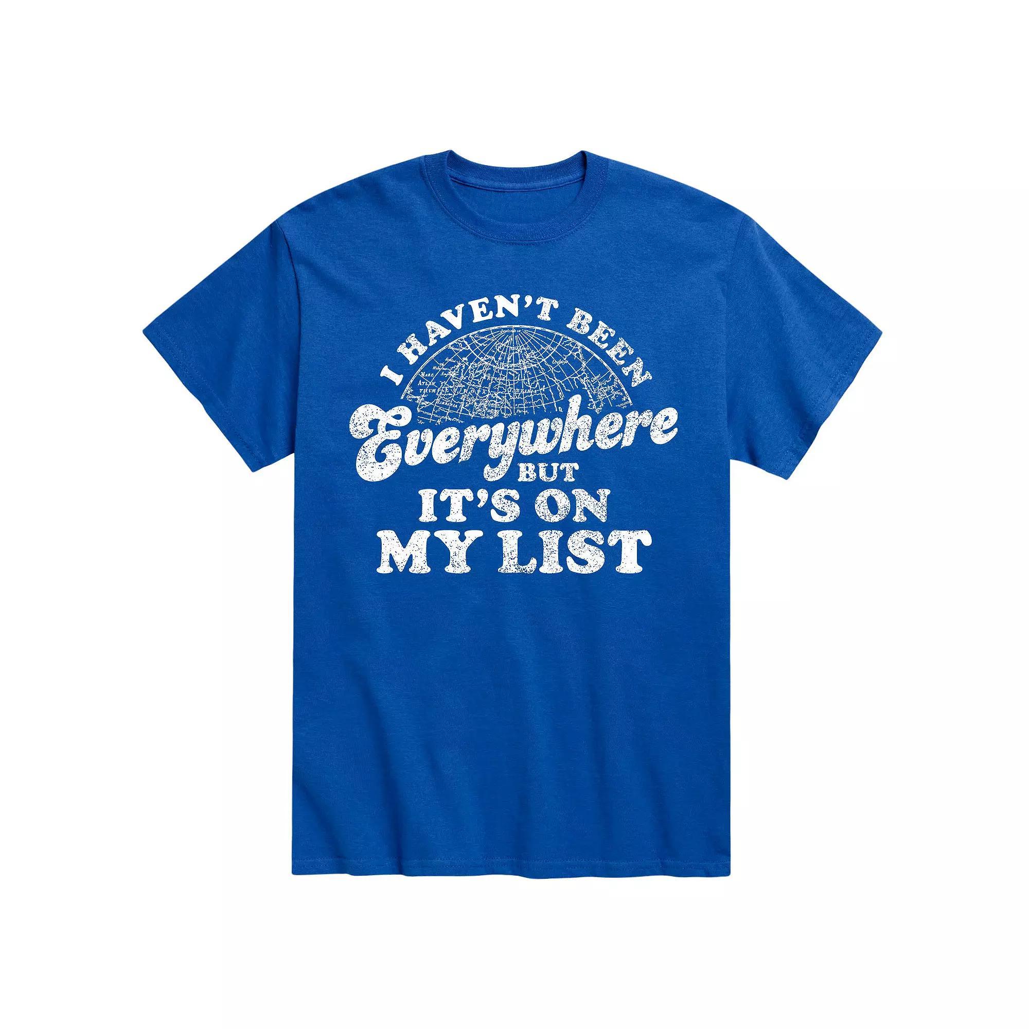 Men's I Havn't Been Everywhere Tee, Size: Small, Blue Product Image