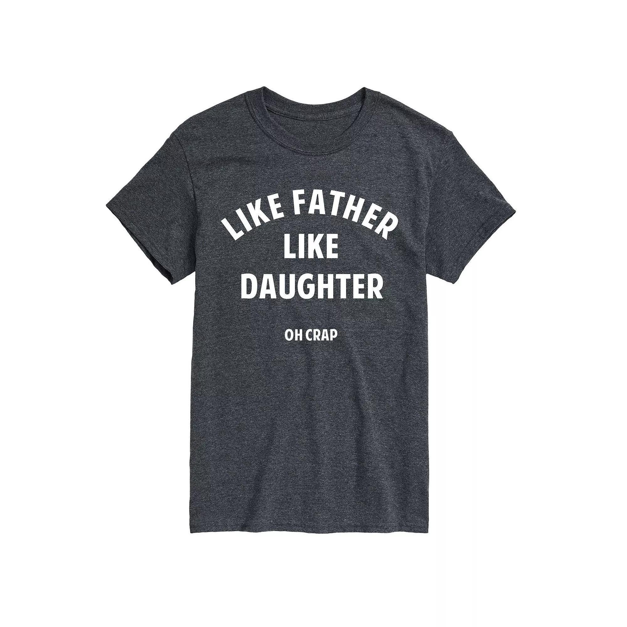 Big & Tall Father Like Daughter Tee, Men's, Size: XL Tall, Gray Product Image