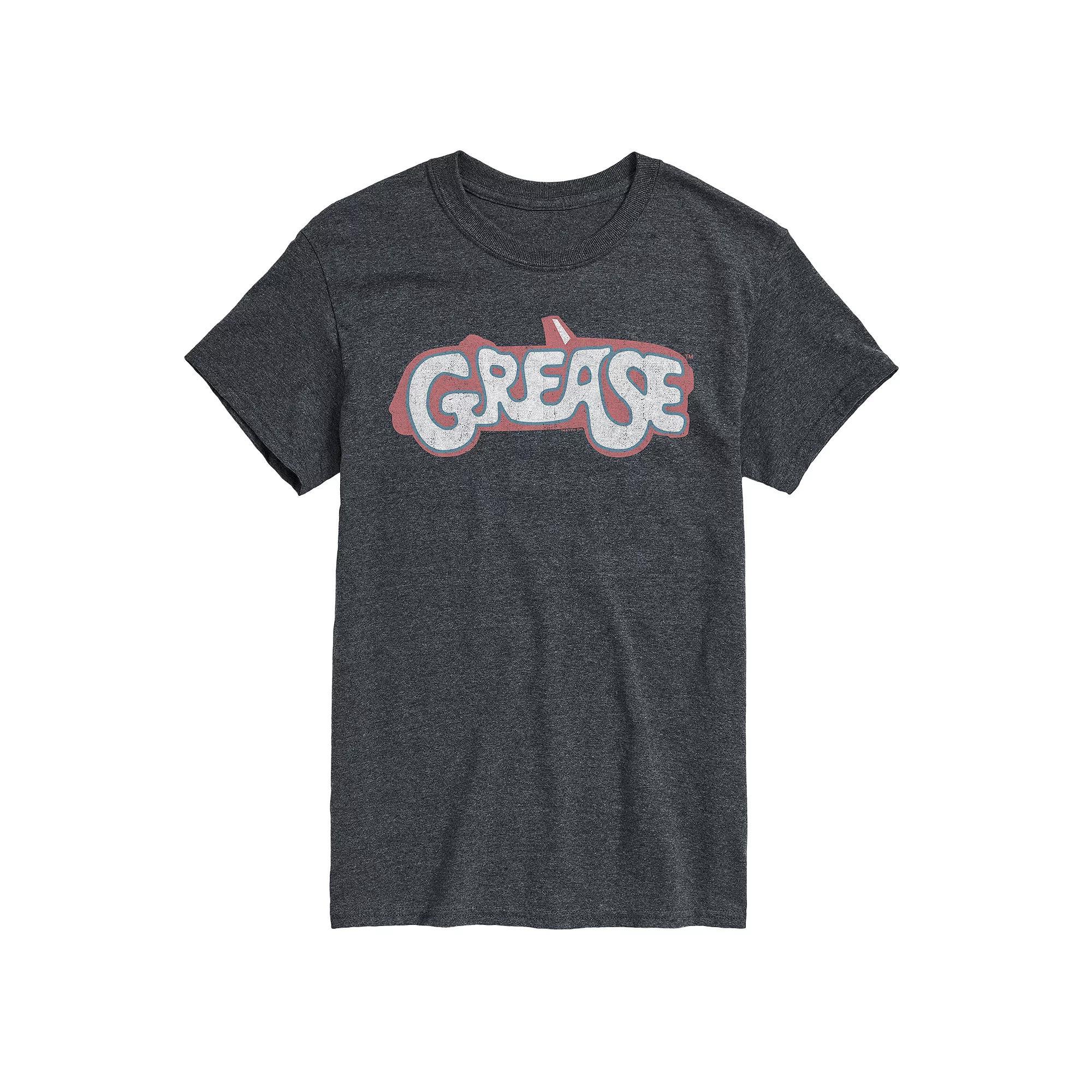 Big & Tall Grease Logo Tee, Men's, Size: 3XB, Gray Product Image