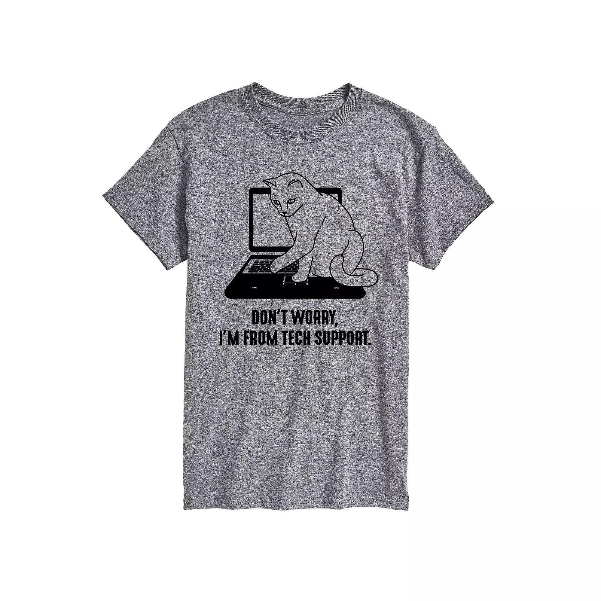 Big & Tall I'm From Tech Support Tee, Men's,  Product Image