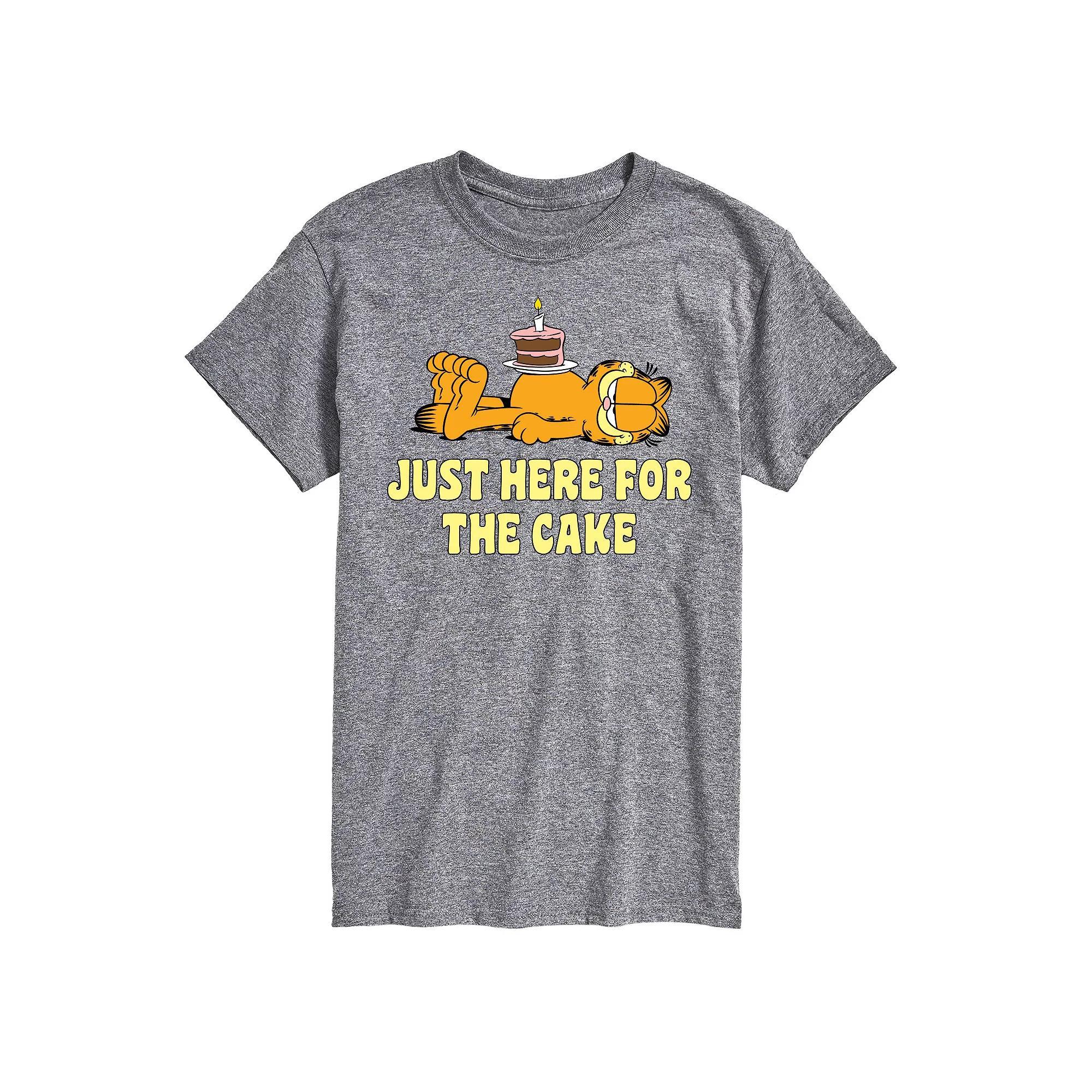 Big & Tall Garfield Here For Cake Graphic Tee, Men's,  Product Image