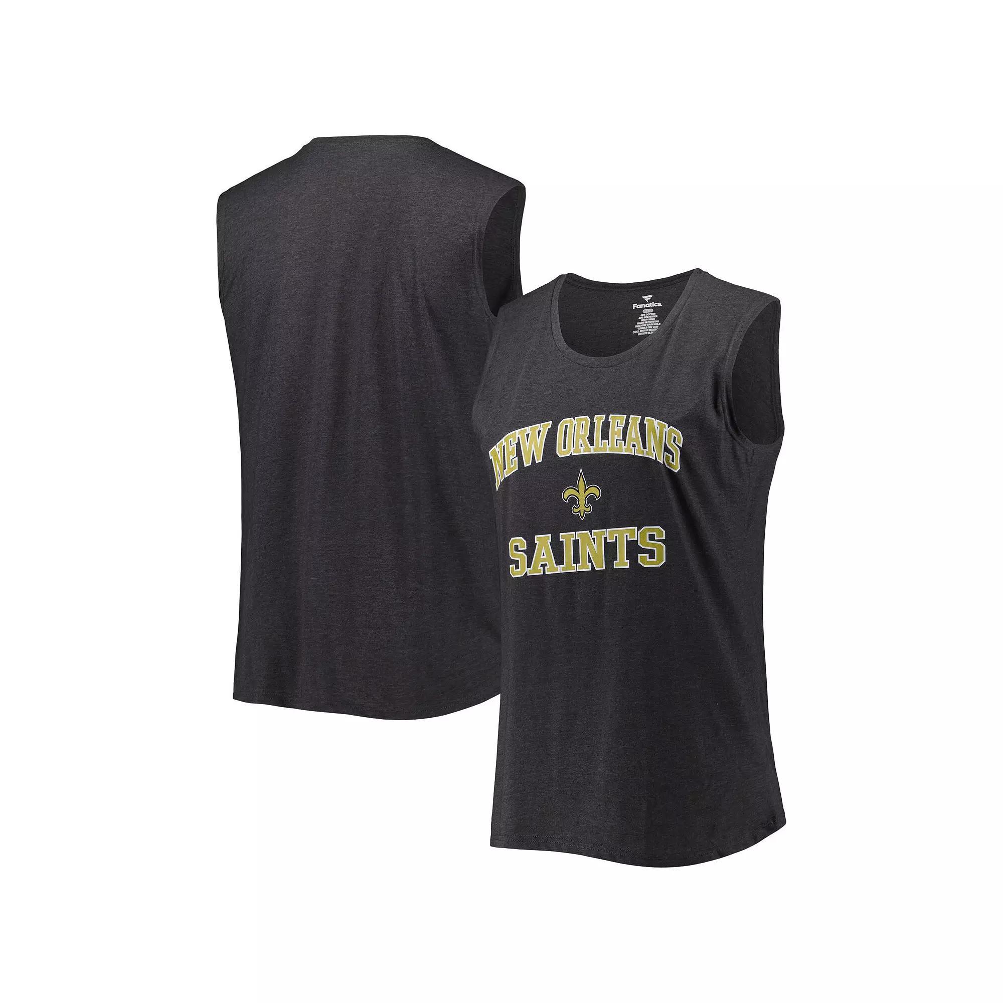 Women's Fanatics Branded Heather Charcoal New Orleans Saints Plus  Product Image