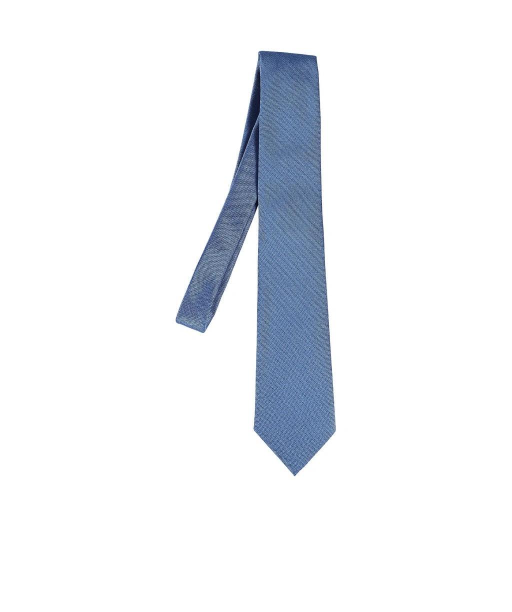 ZEGNA Pointed Tie In Blue Product Image