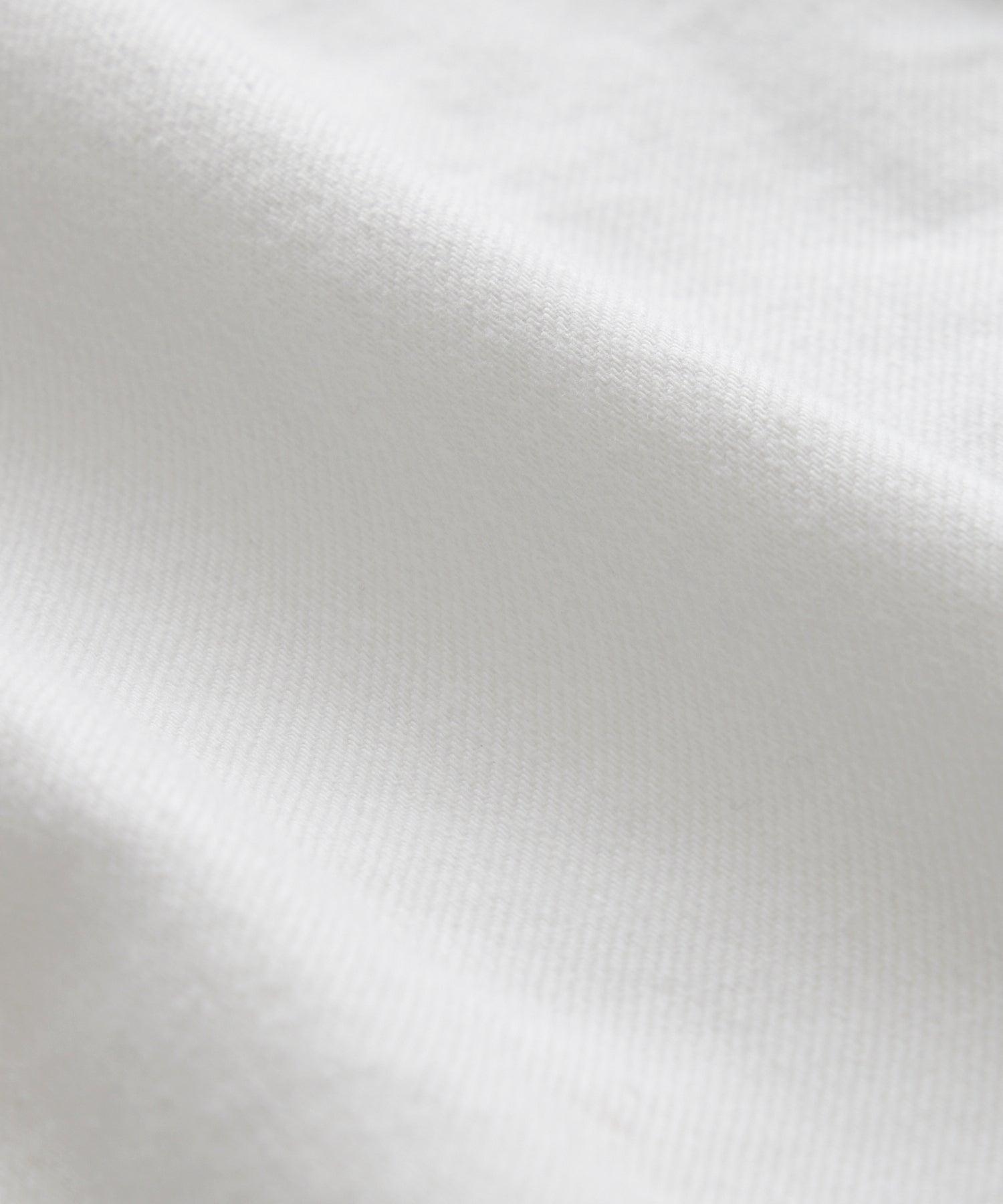 Classic Fit Denim Overshirt in White Product Image