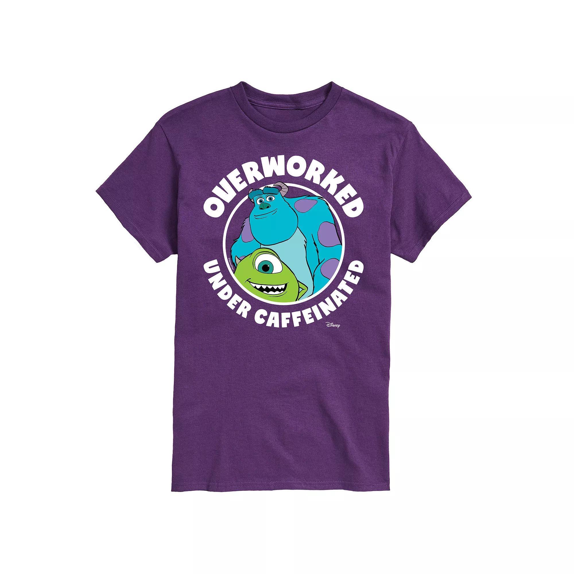 Disney / Pixar's Monsters At Work Men's Overworked Graphic Tee,  Product Image