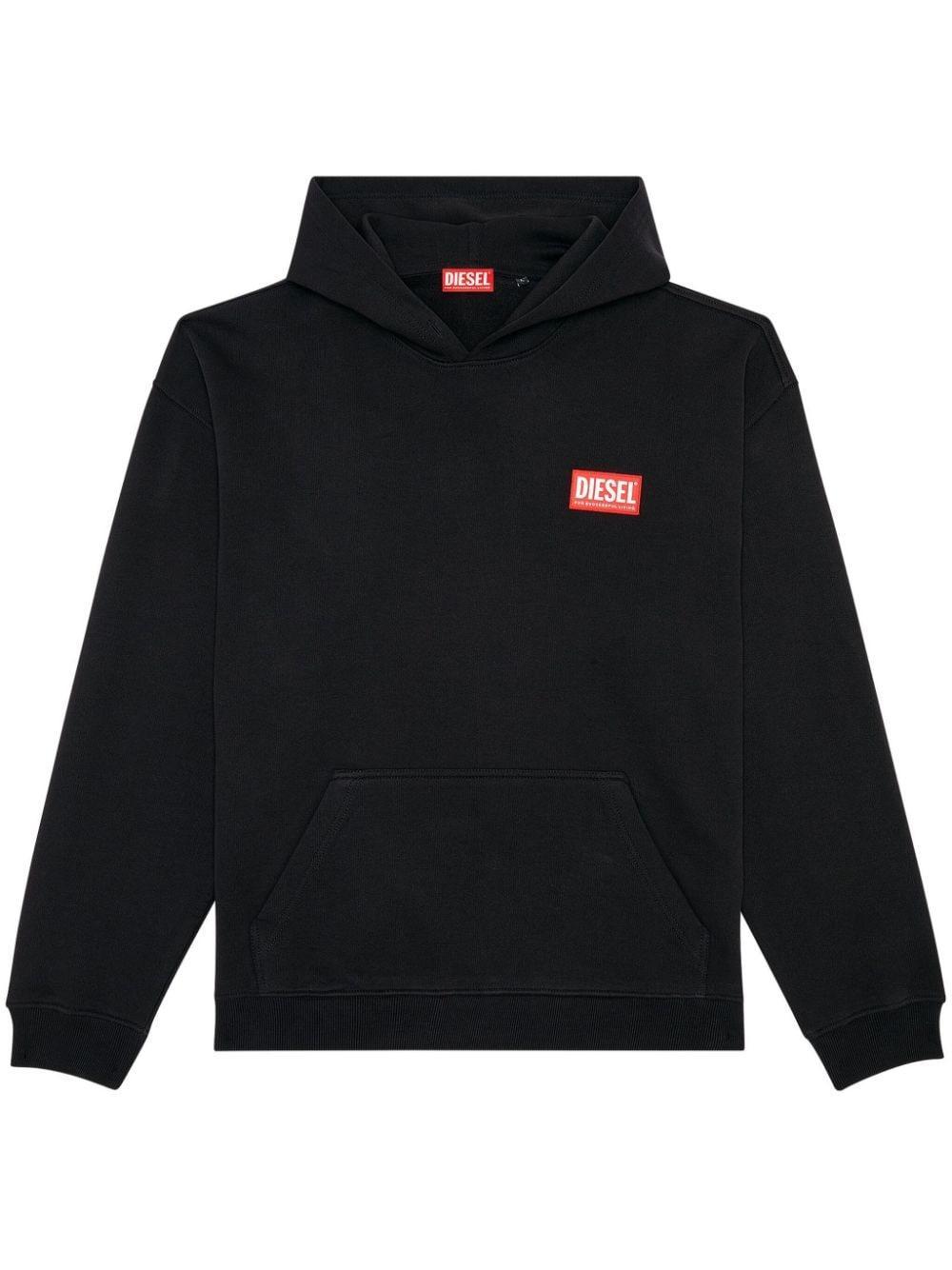 S Nlabel Logo Embroidered Hoodie In Black Product Image