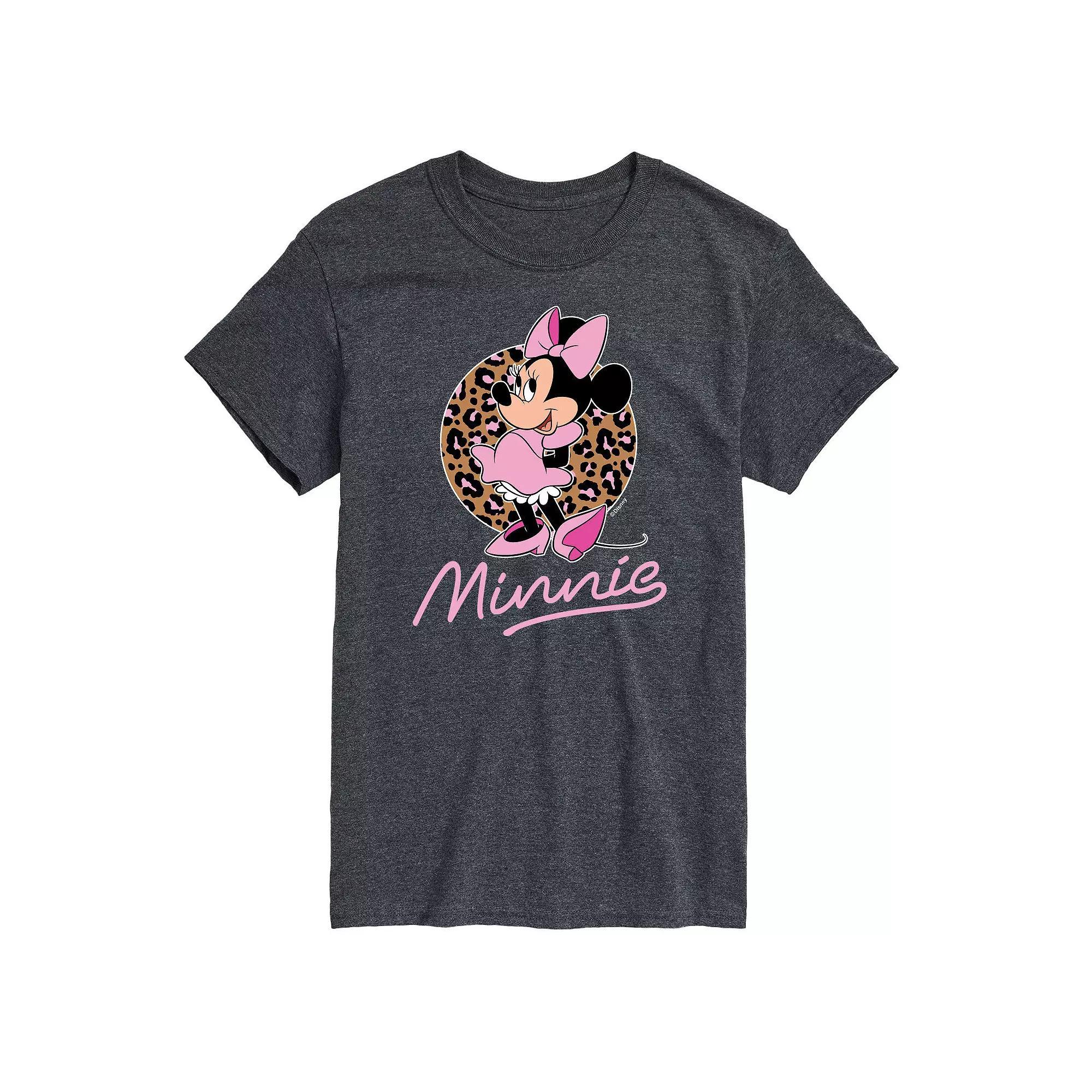 Disney's Minnie Mouse Big & Tall Leopard Graphic Tee, Men's,  Product Image