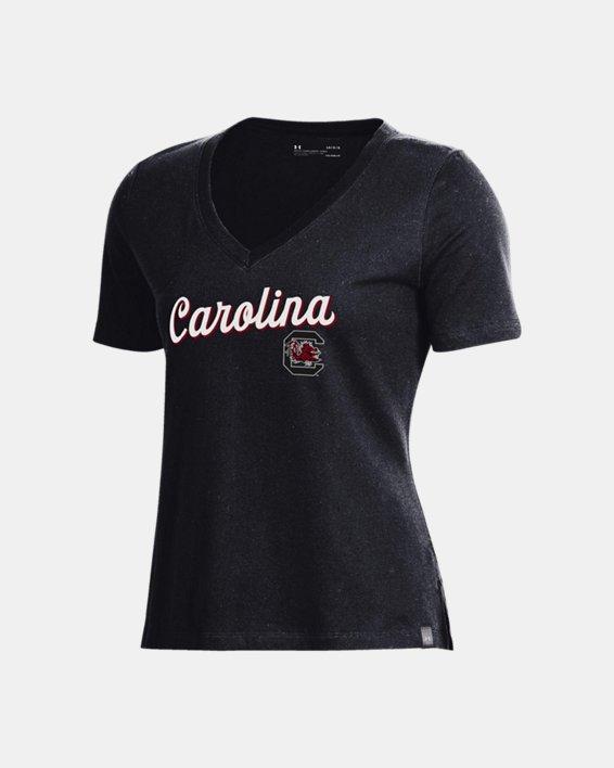 Women's UA Performance Cotton Collegiate V-Neck Short Sleeve Product Image