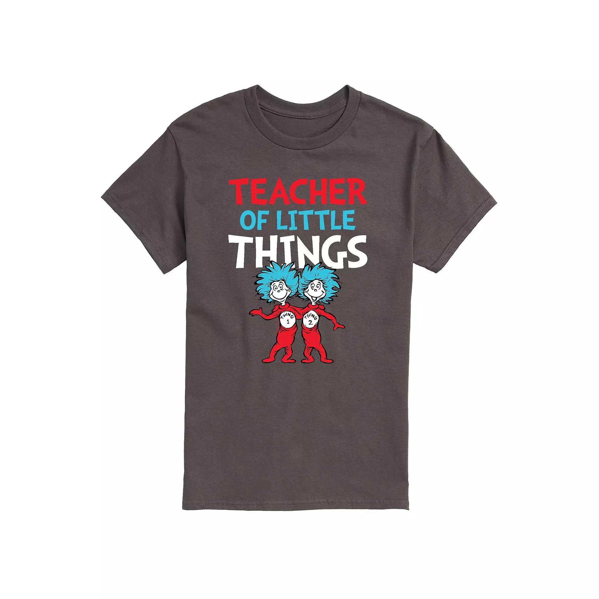 Men's Dr. Seuss Teacher Of Little Things Tee, Size: Small, Grey Product Image