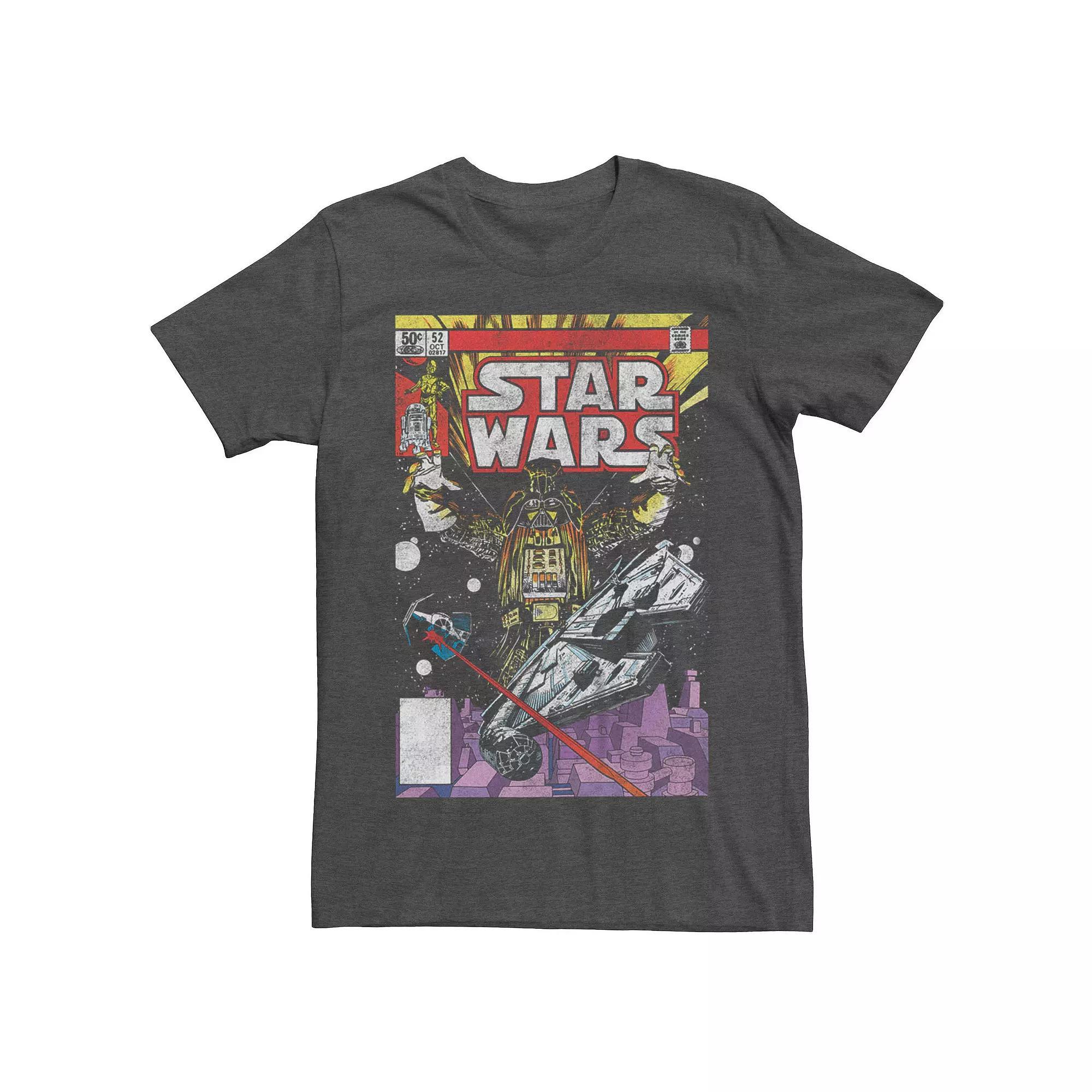 Men's Star Wars Comic Style Cover Graphic Tee,  Product Image