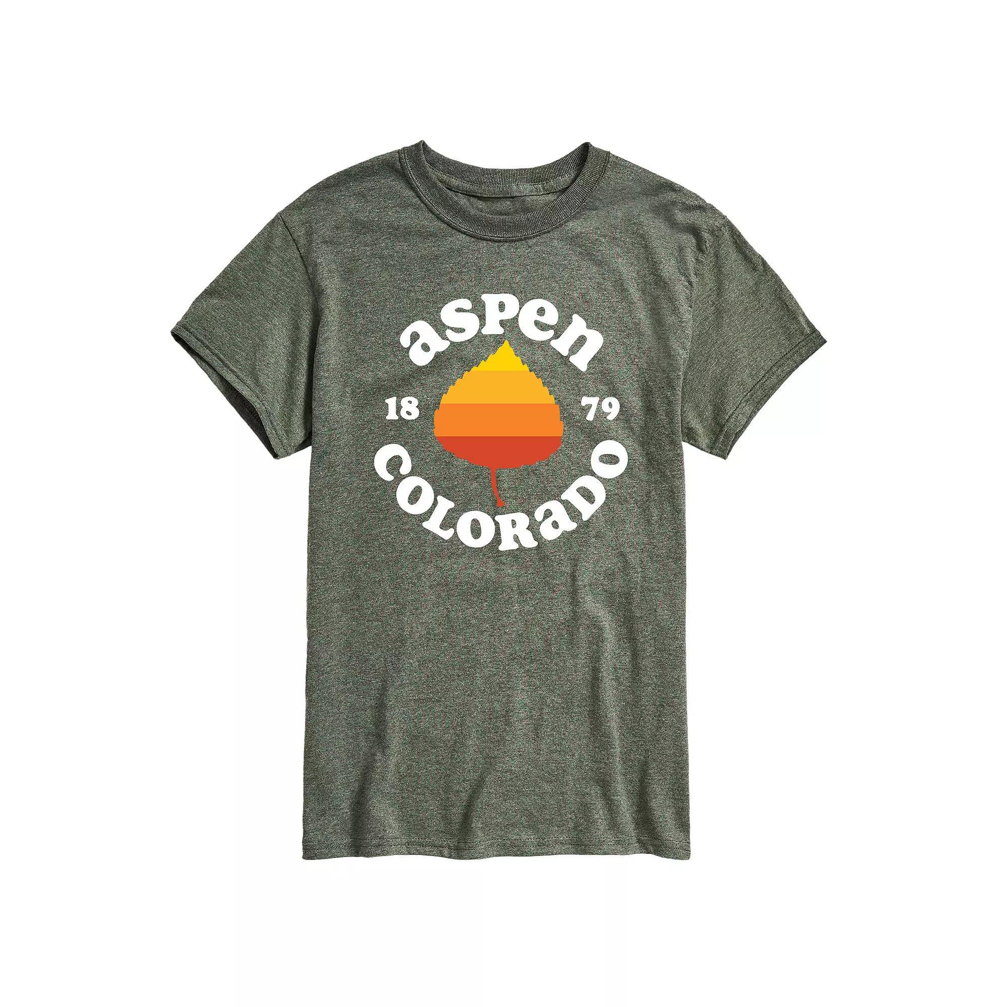 Men's Aspen Colorado Graphic Tee, Size: Small, Grey Blue Product Image