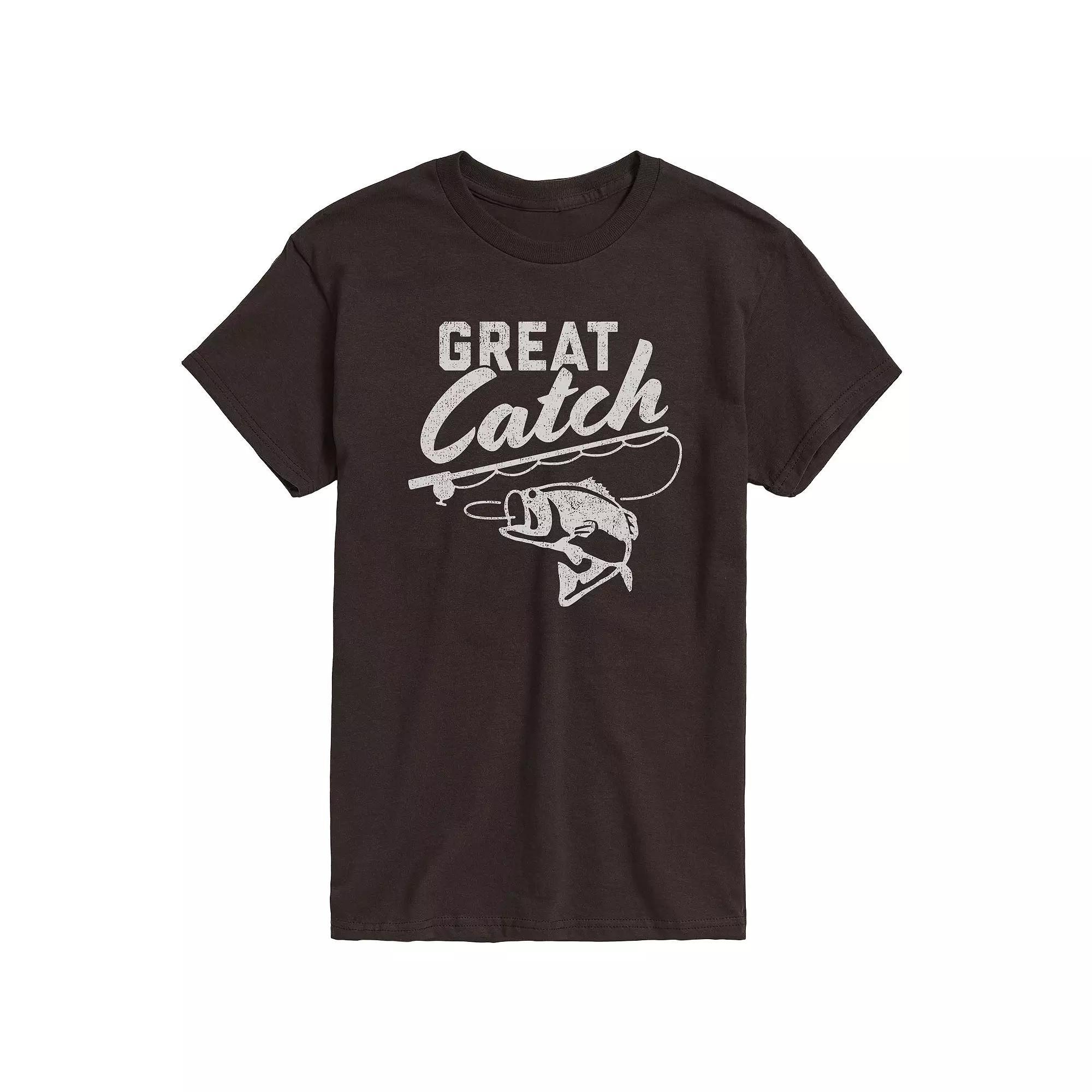 Big & Tall Great Catch Graphic Tee, Men's,  Product Image