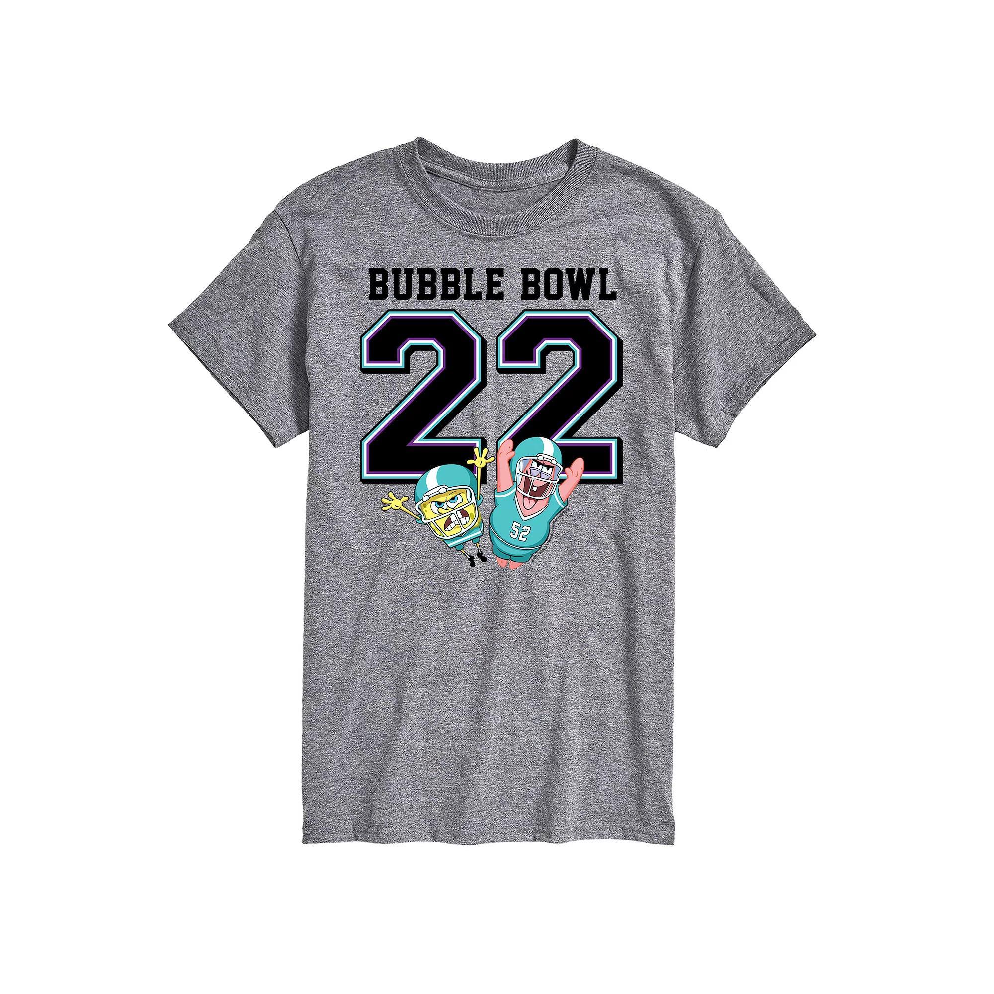 Men's SpongeBob SquarePants Bubble Bowl 22 Tee, Size: Small, Grey Product Image