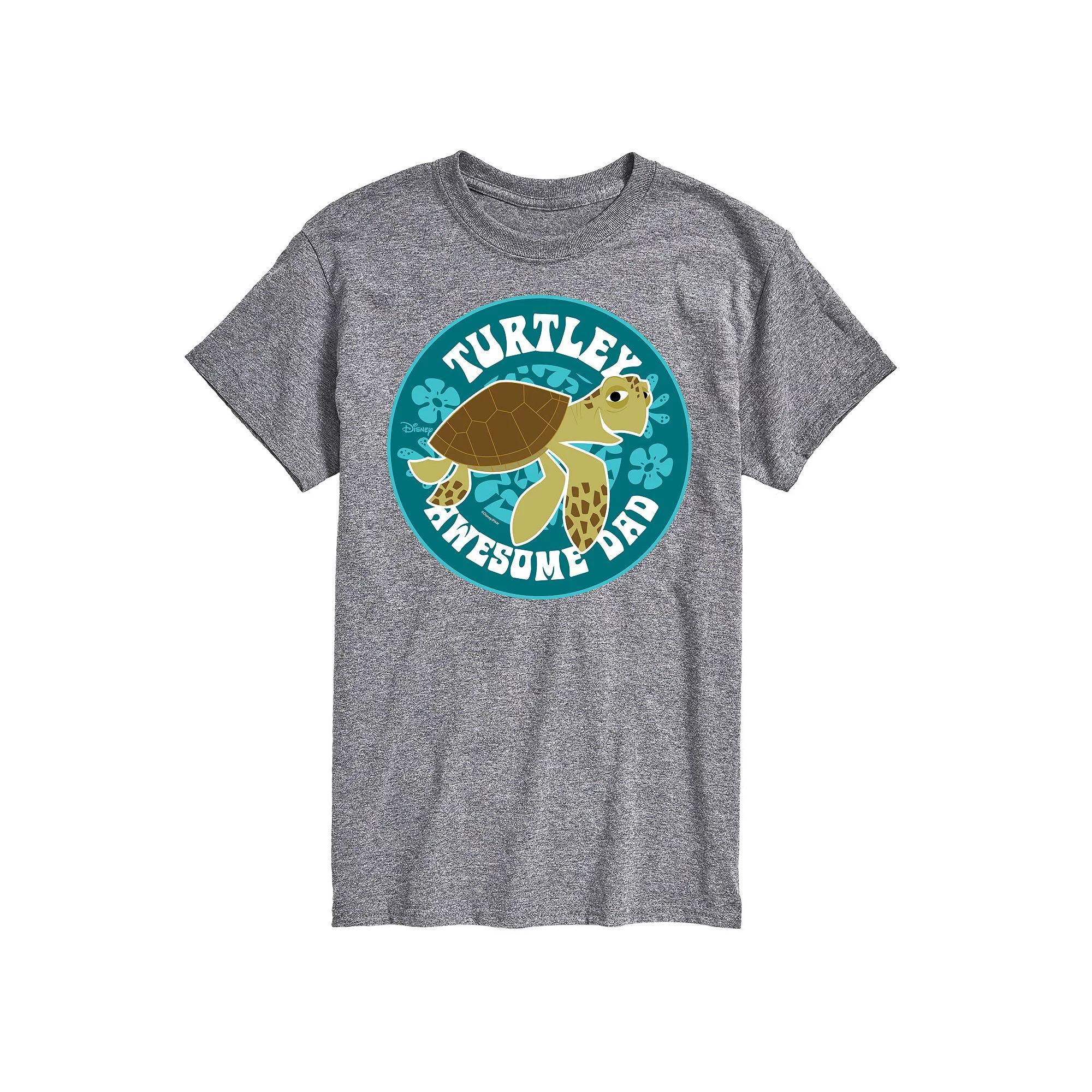 Disney/Pixar Finding Nemo Men's Turtley Awesome Dad Graphic Tee,  Product Image