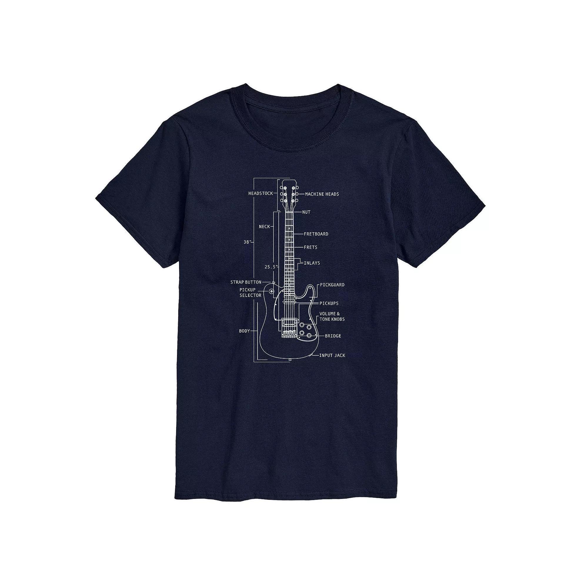 Men's Guitar Diagram Tee,  Product Image